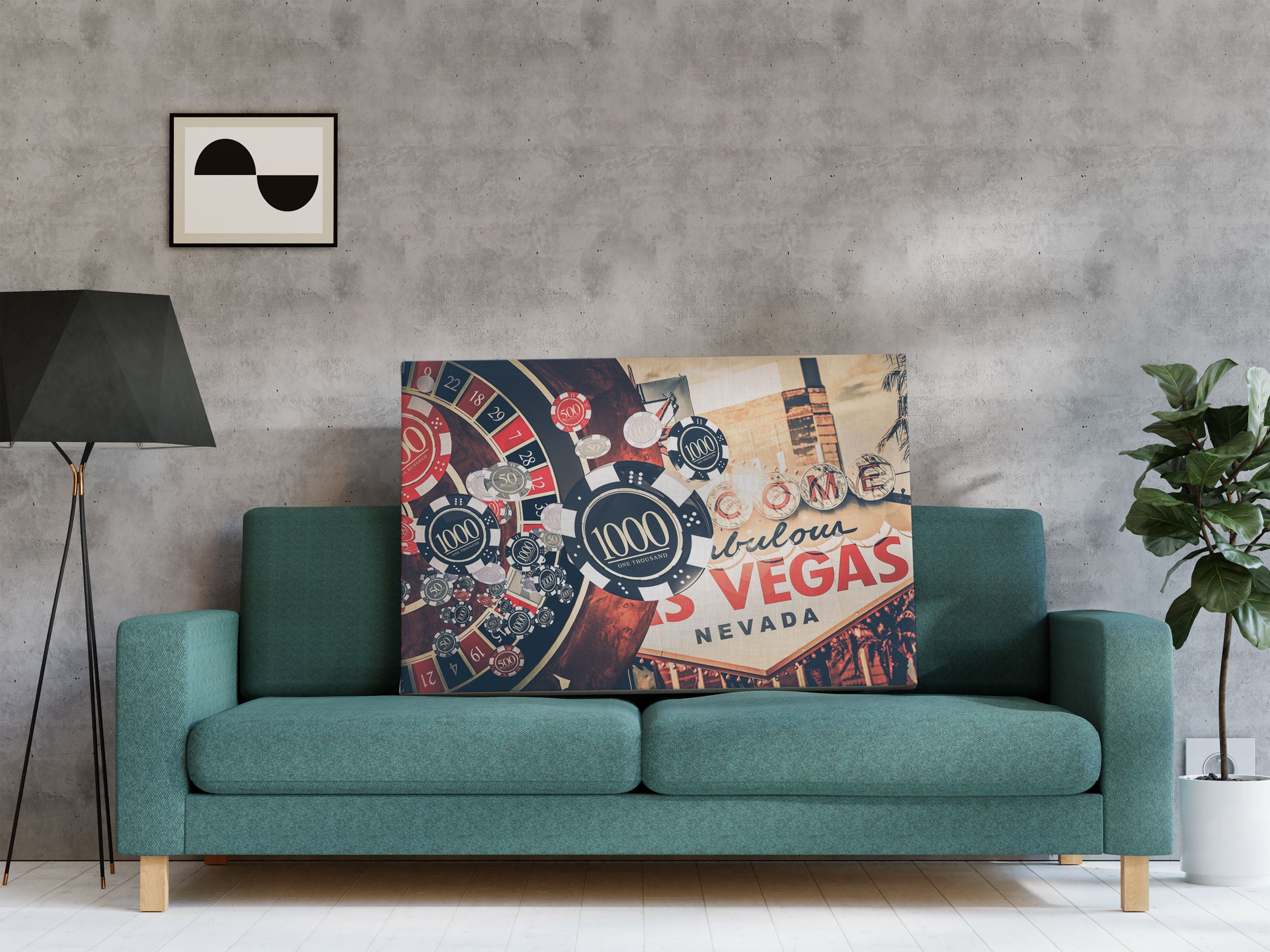 Las Vegas Casino Roulette Leinwandbild Regal