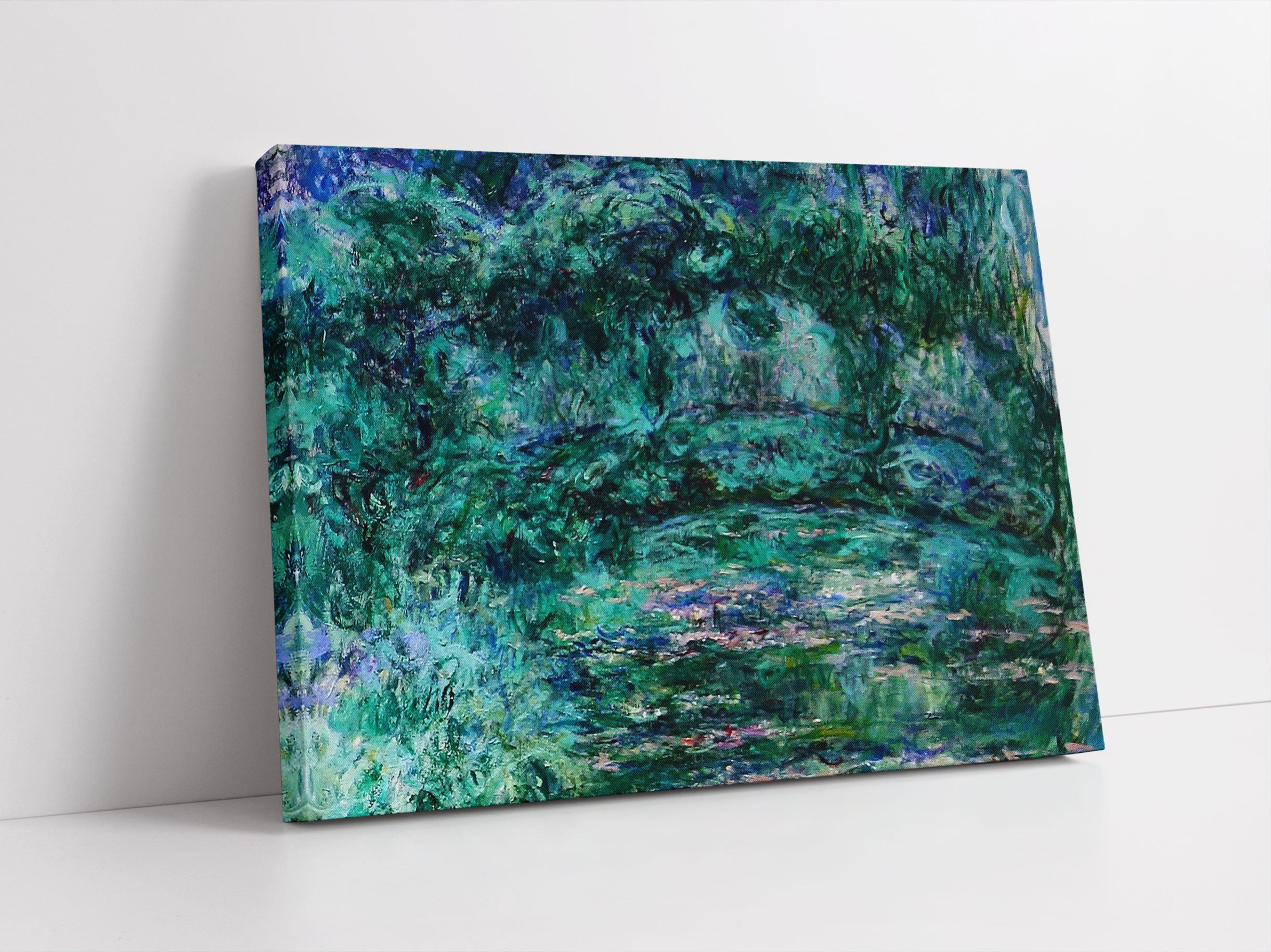 Claude Monet - japanische Brücke über den Seerosenteich II Leinwandbild Studio