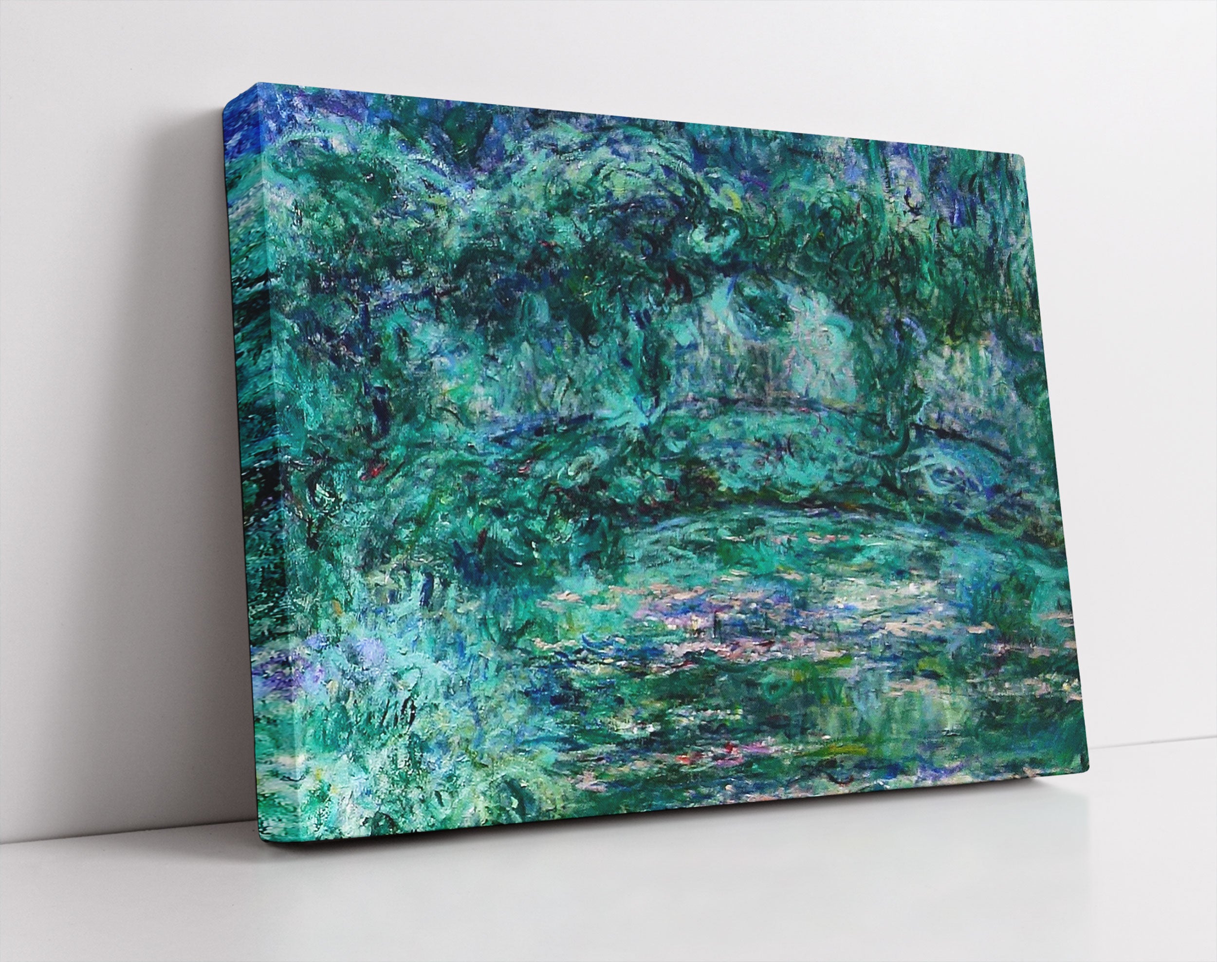 Claude Monet - japanische Brücke über den Seerosenteich VII, Leinwandbild