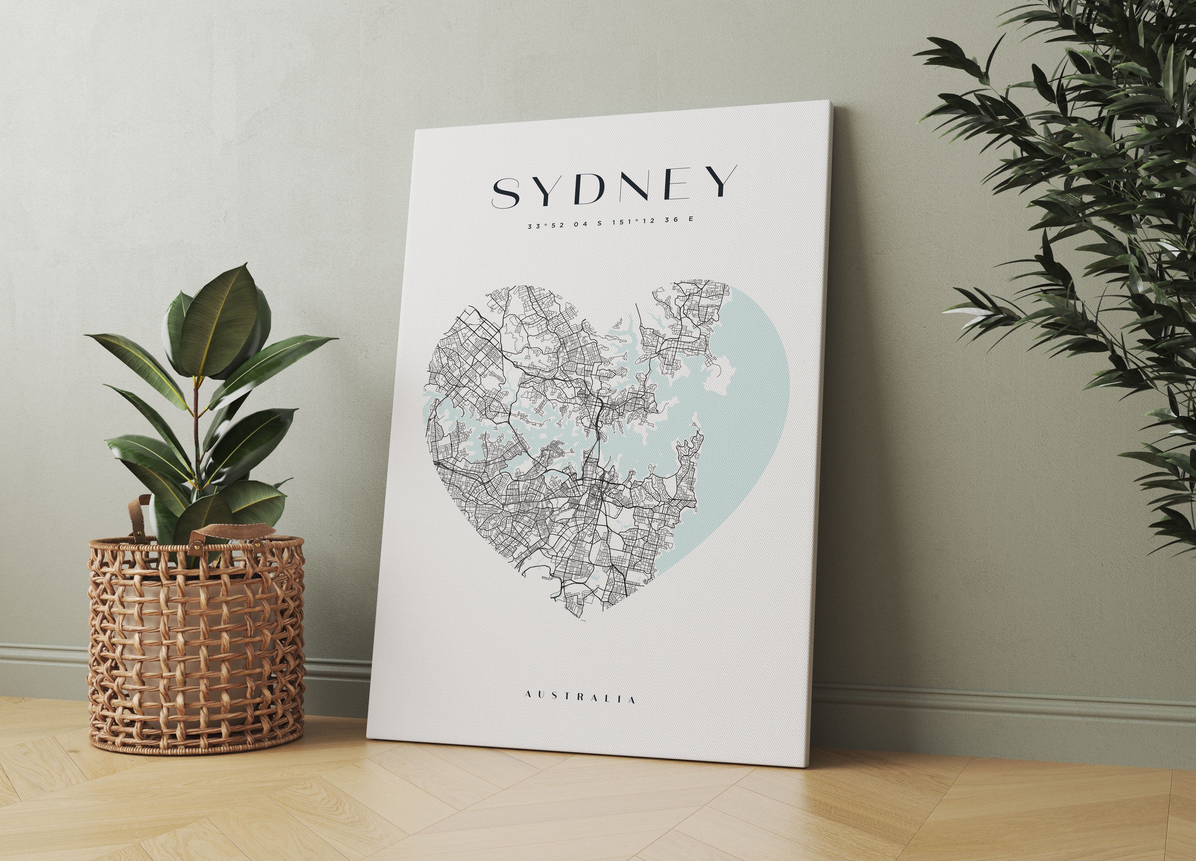 Lieblings Stadt - Sydney, Leinwandbild