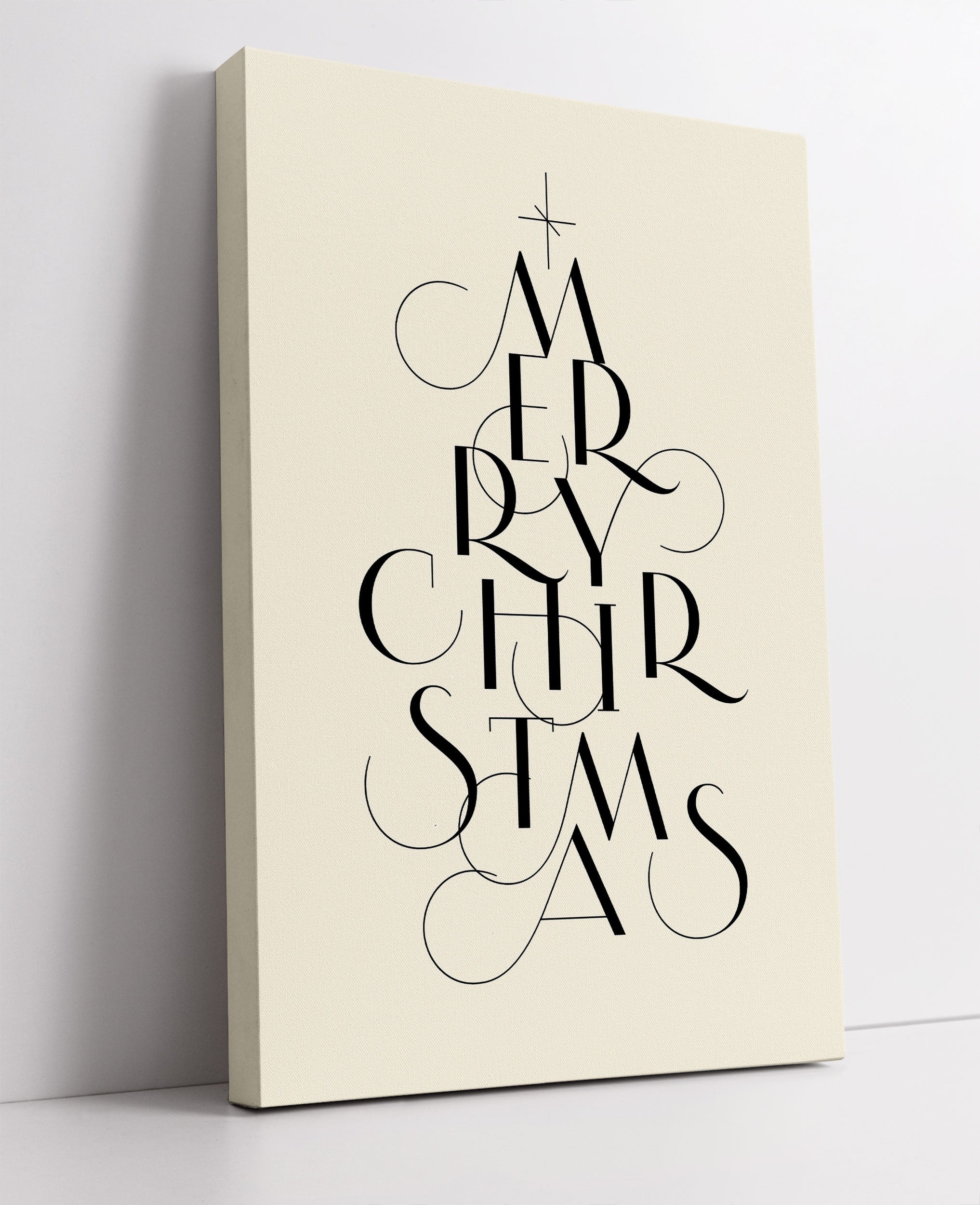 Weihnachts Collection - Schriftzug I, Leinwandbild