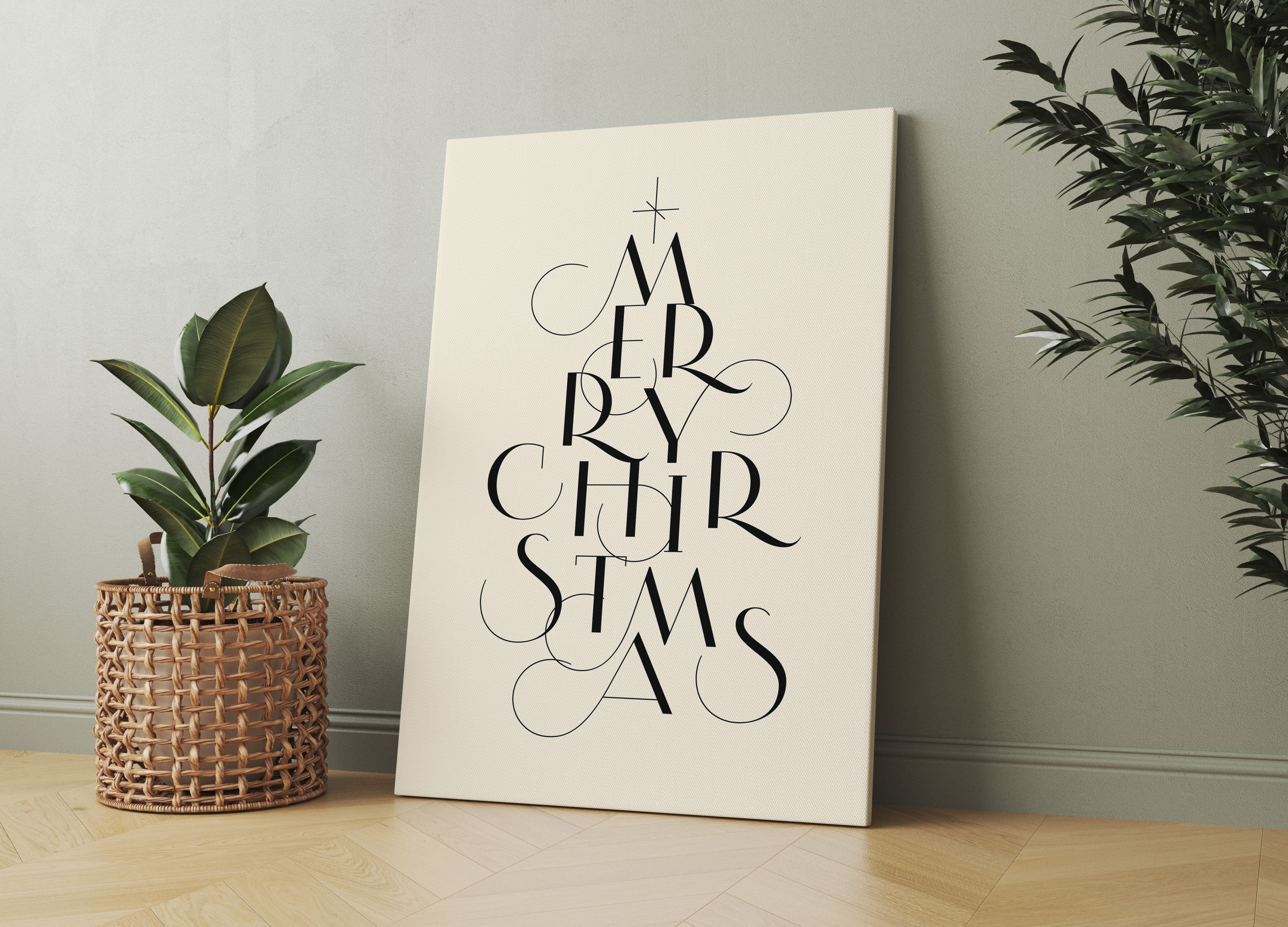 Weihnachts Collection - Schriftzug I, Leinwandbild