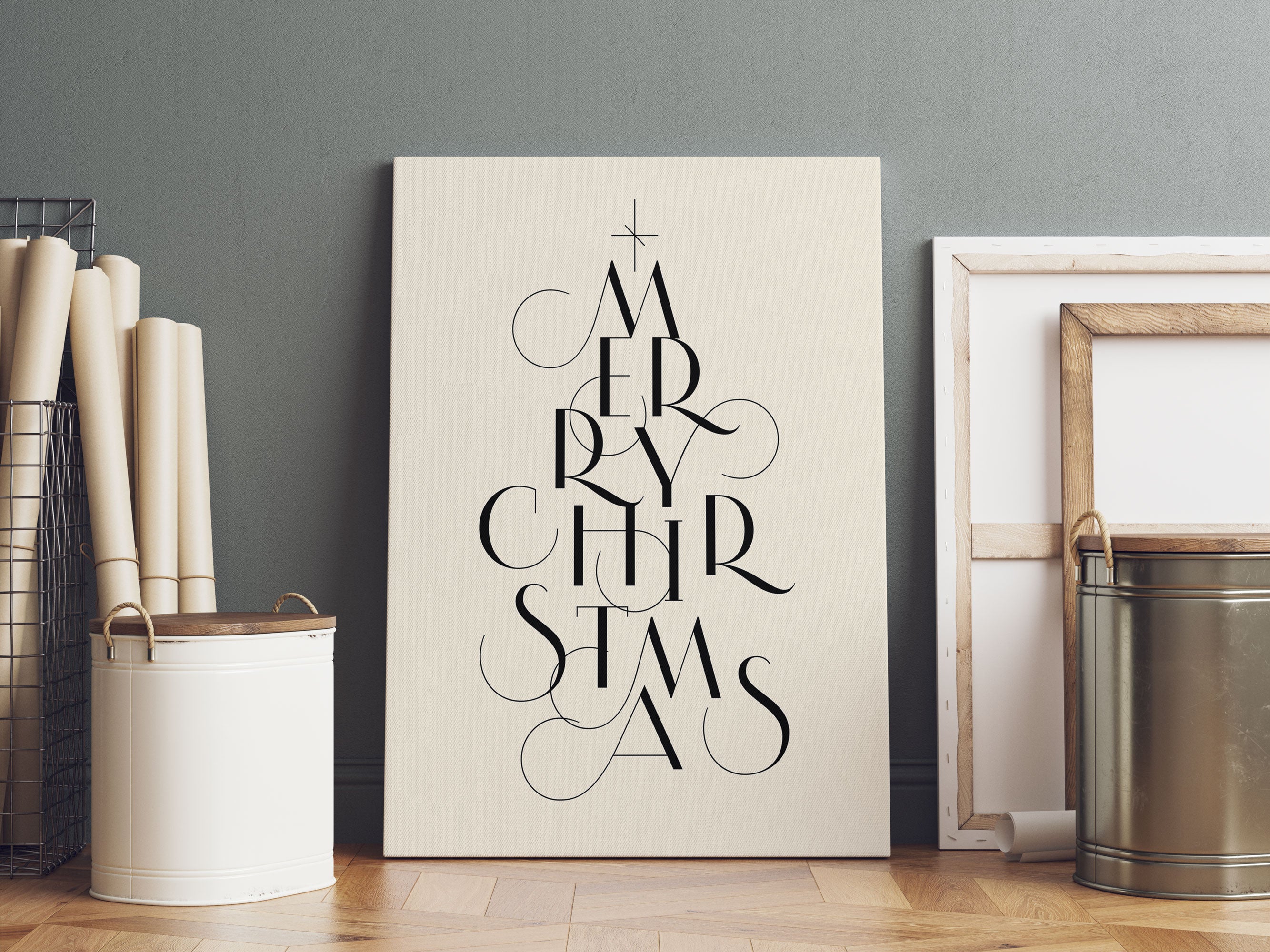Weihnachts Collection - Schriftzug I, Leinwandbild