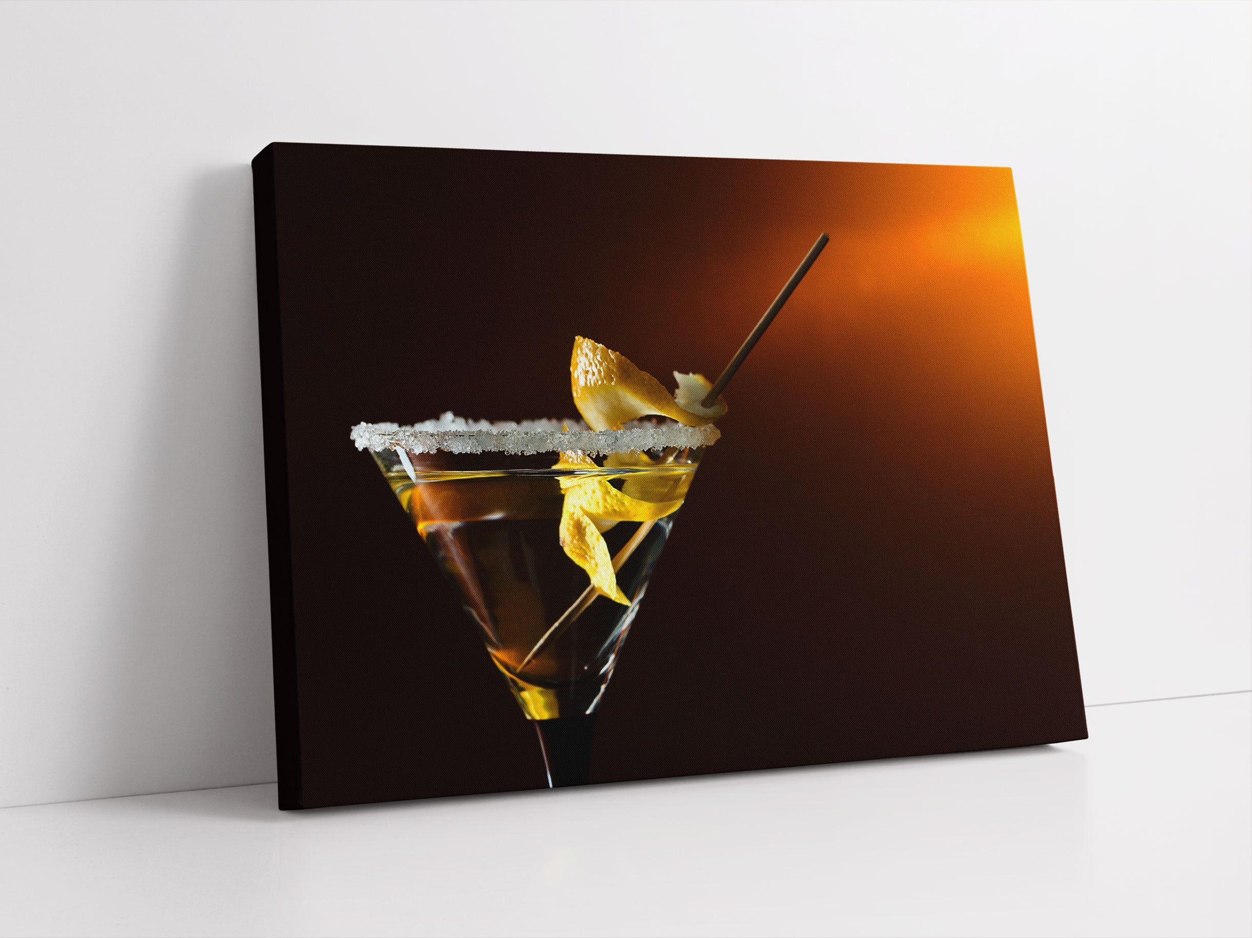 Cocktail Zuckerrand Leinwandbild Studio