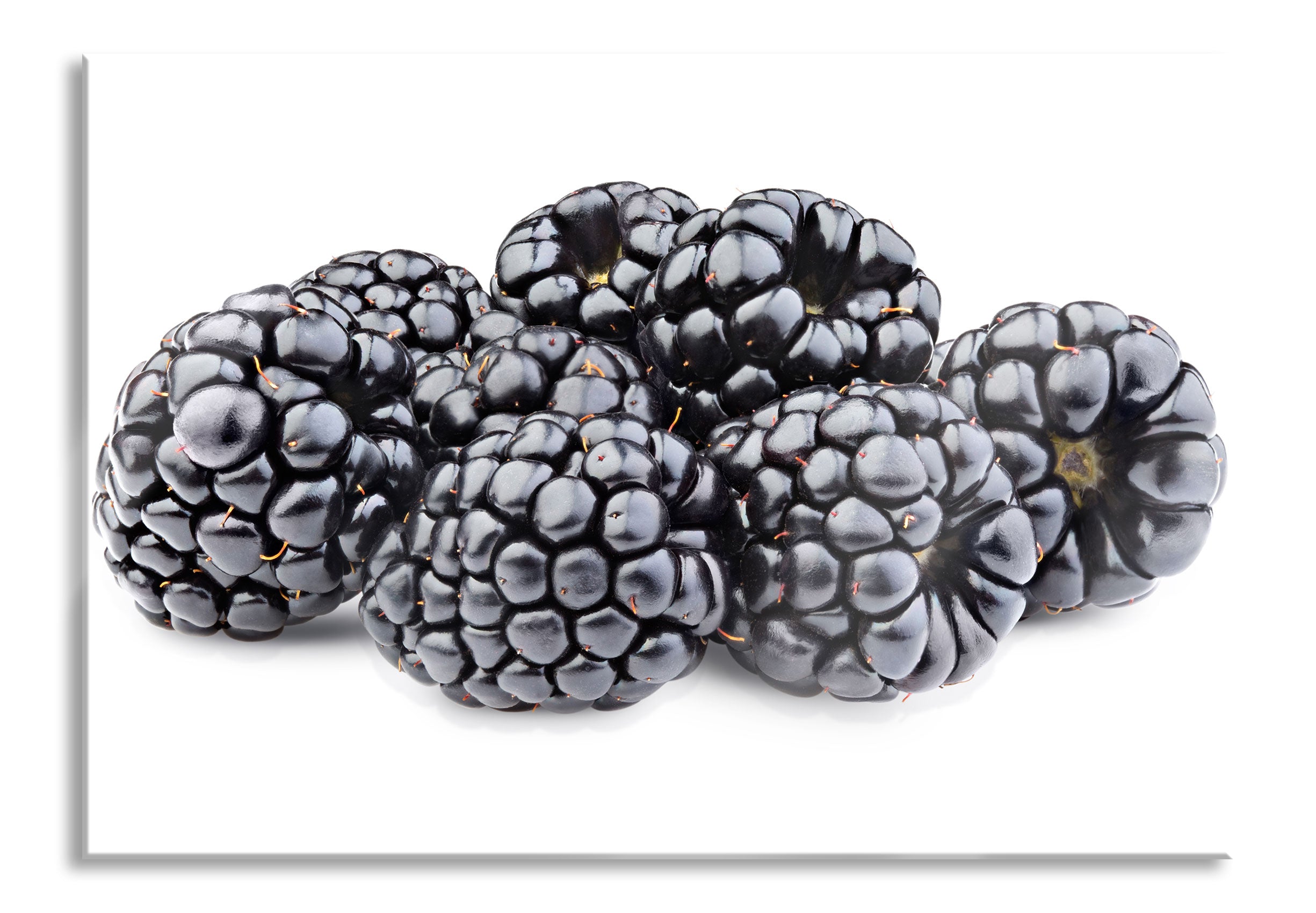 Frische Johannisbeeren, Glasbild