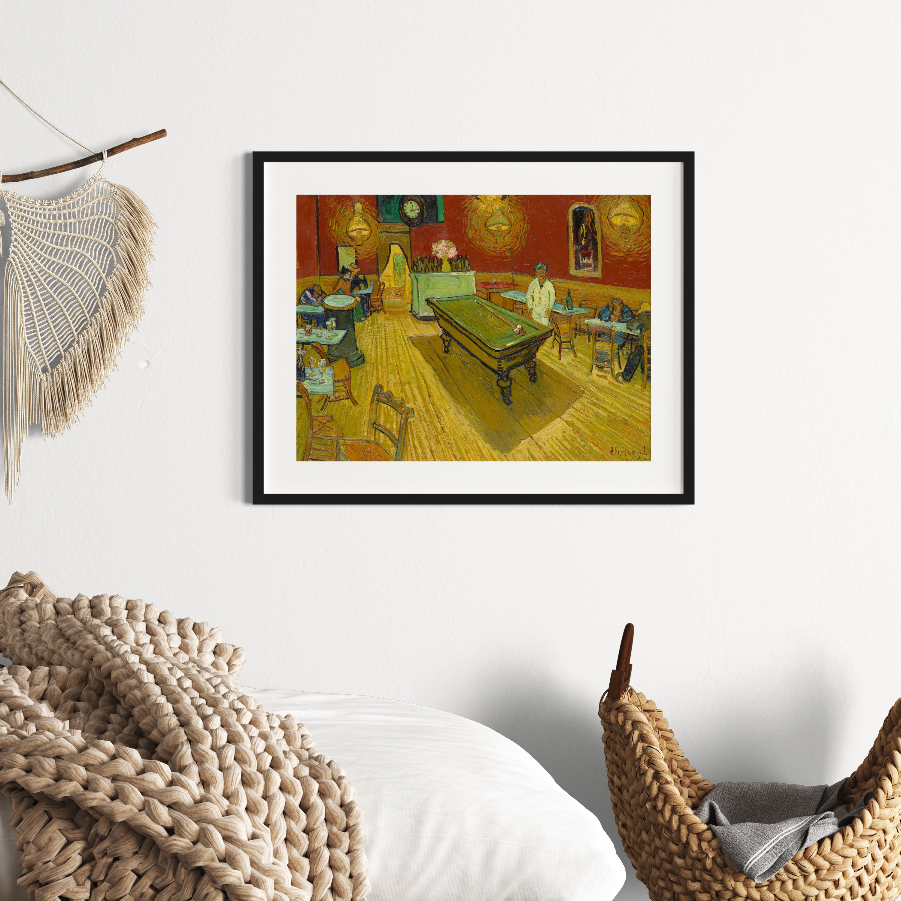 Vincent Van Gogh - Das Nachtcafé in Arles, Gerahmtes Bild