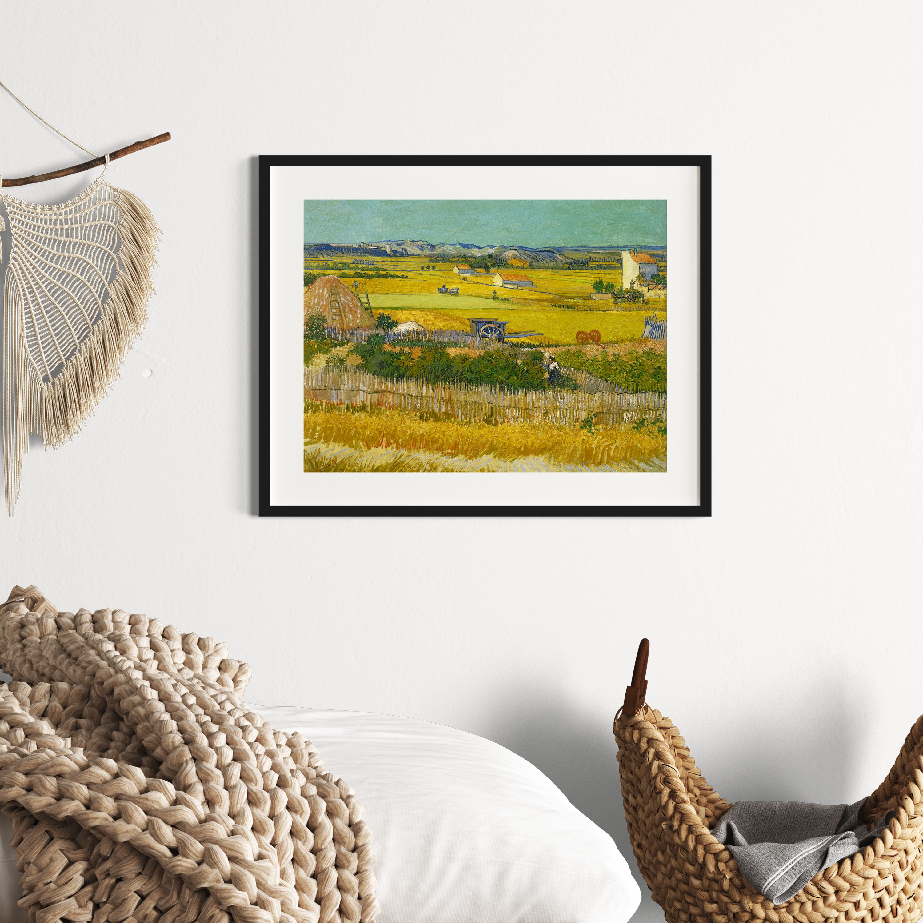Vincent Van Gogh - Die Ernte , Gerahmtes Bild