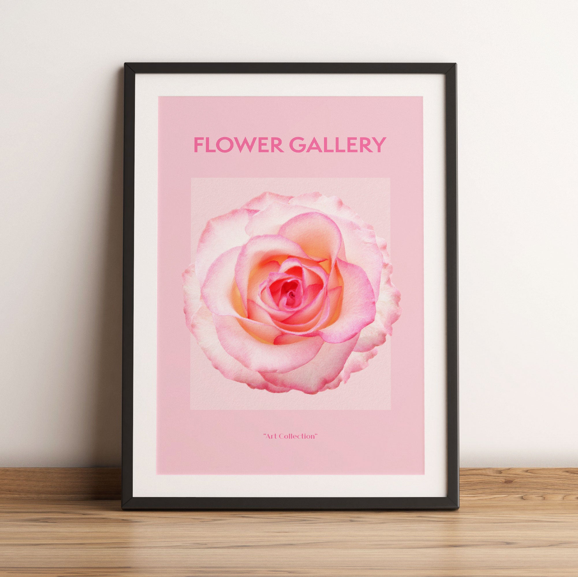 Flower Gallery - Rosa Rose III, Gerahmtes Bild
