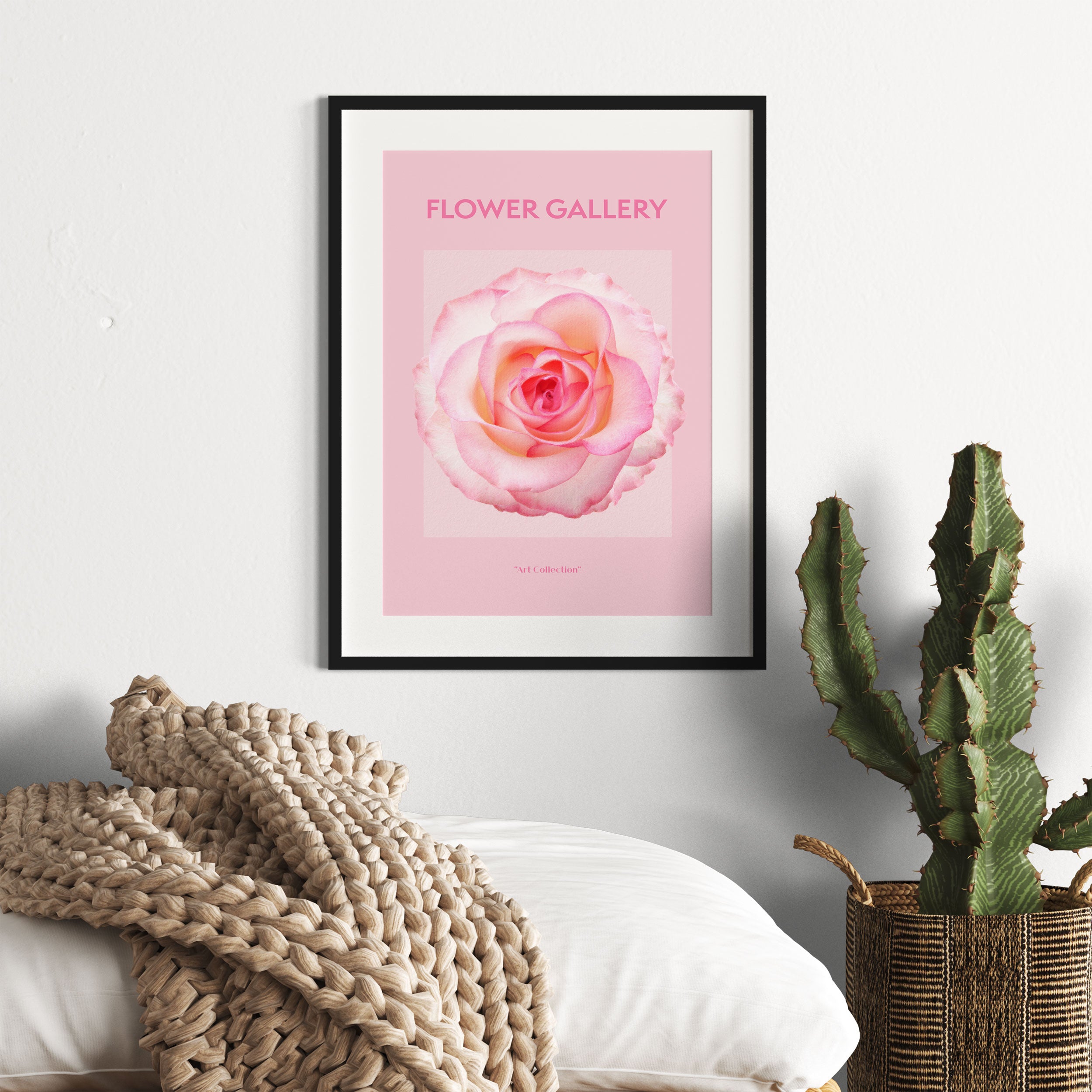 Flower Gallery - Rosa Rose III, Gerahmtes Bild