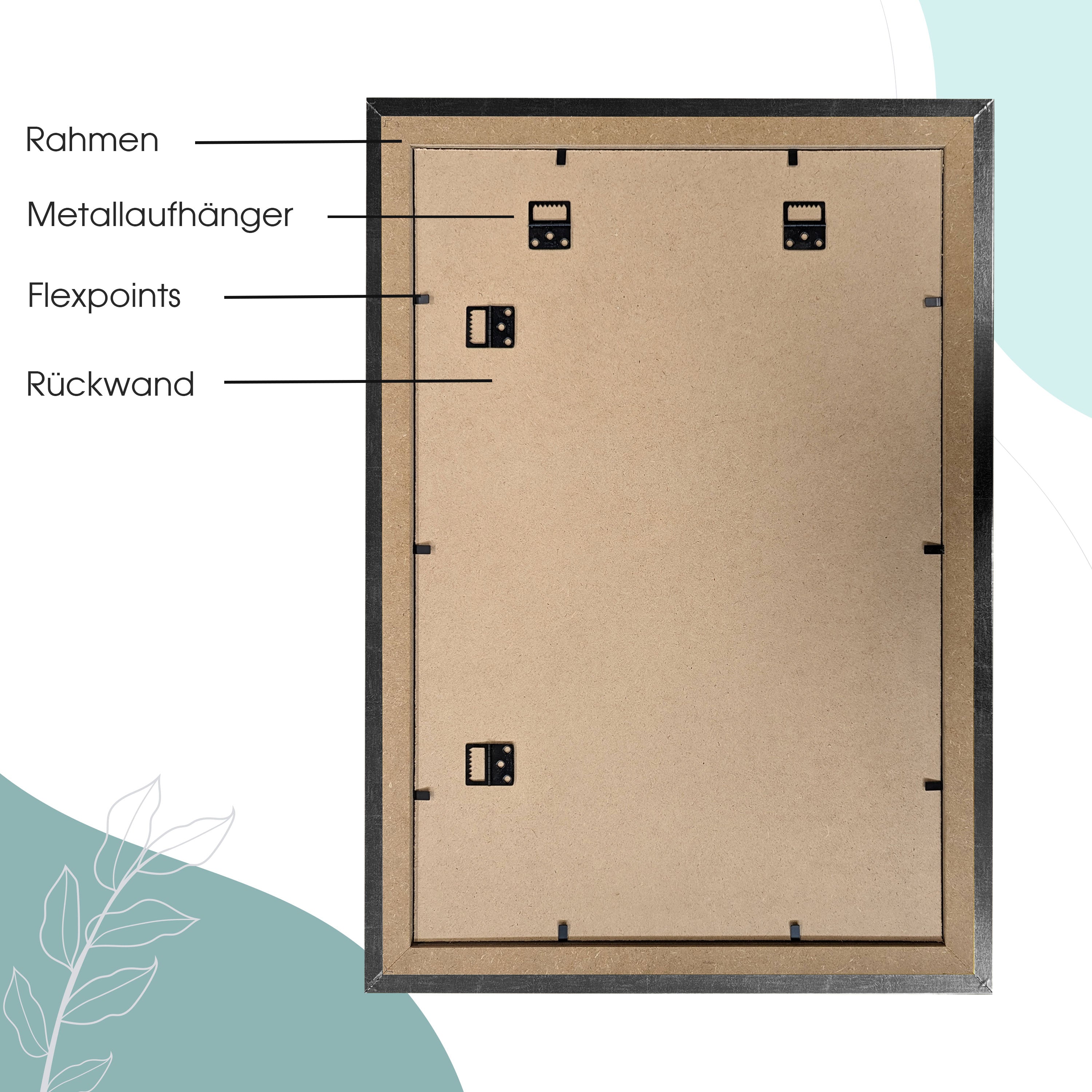 Spiegelrahmen Barocko Farbe: Blattgold (Dekor) | Wandspiegel in 11 Größen