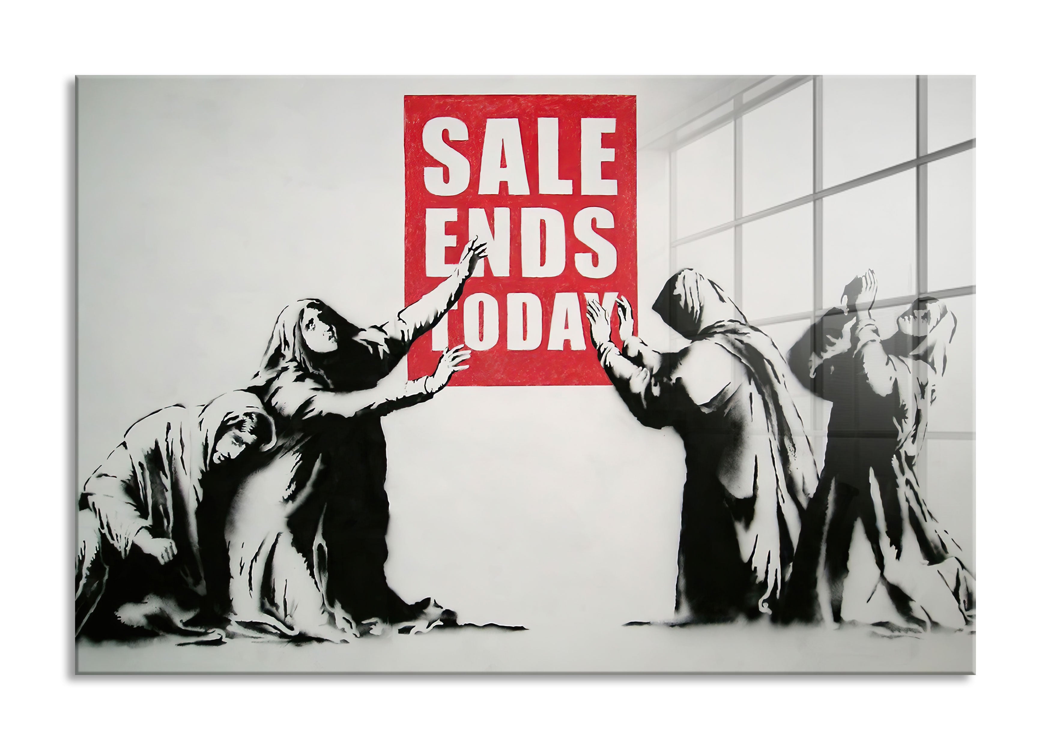 Banksy - Sale Ends Today, Glasbild