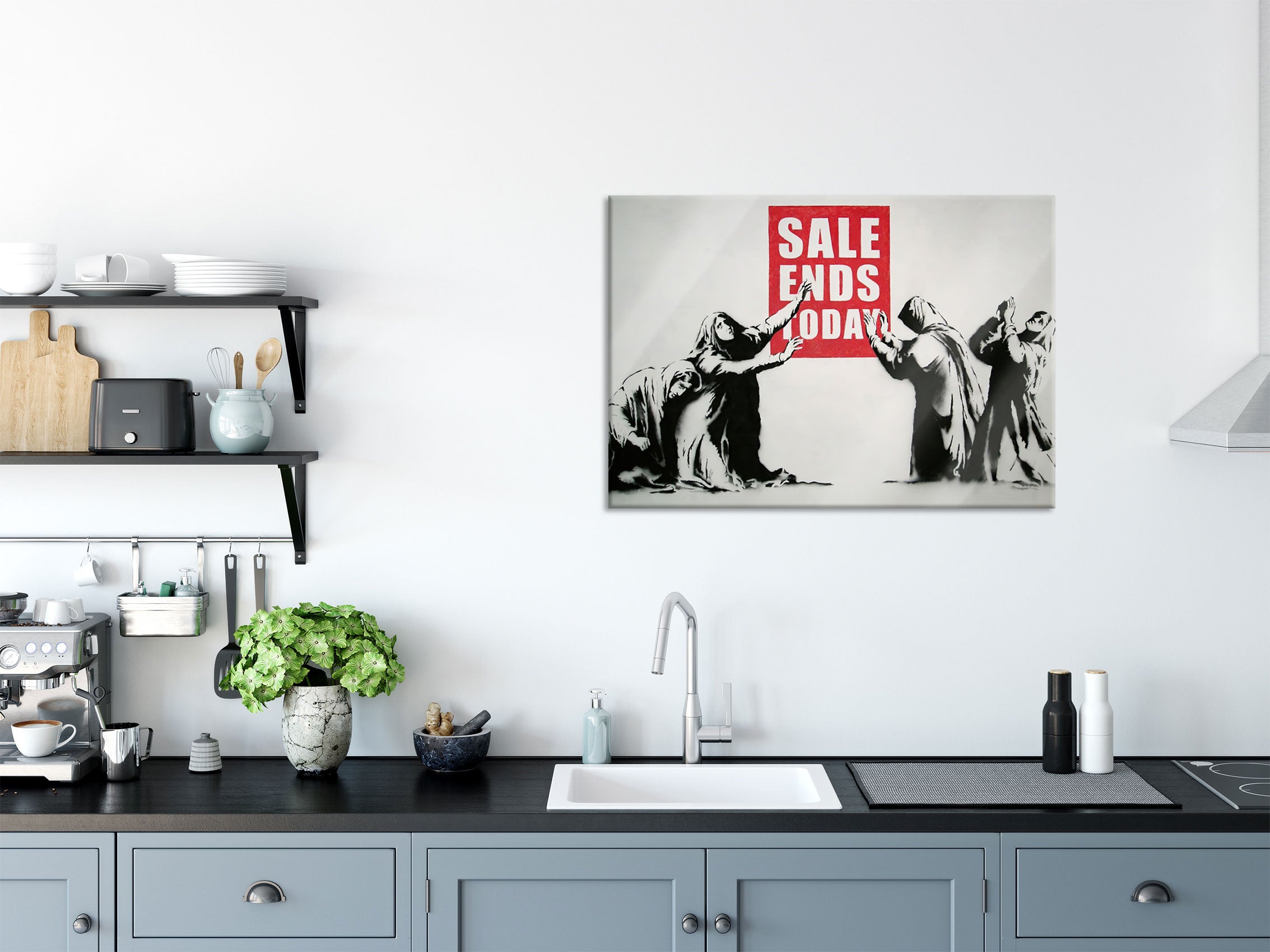 Banksy - Sale Ends Today, Glasbild