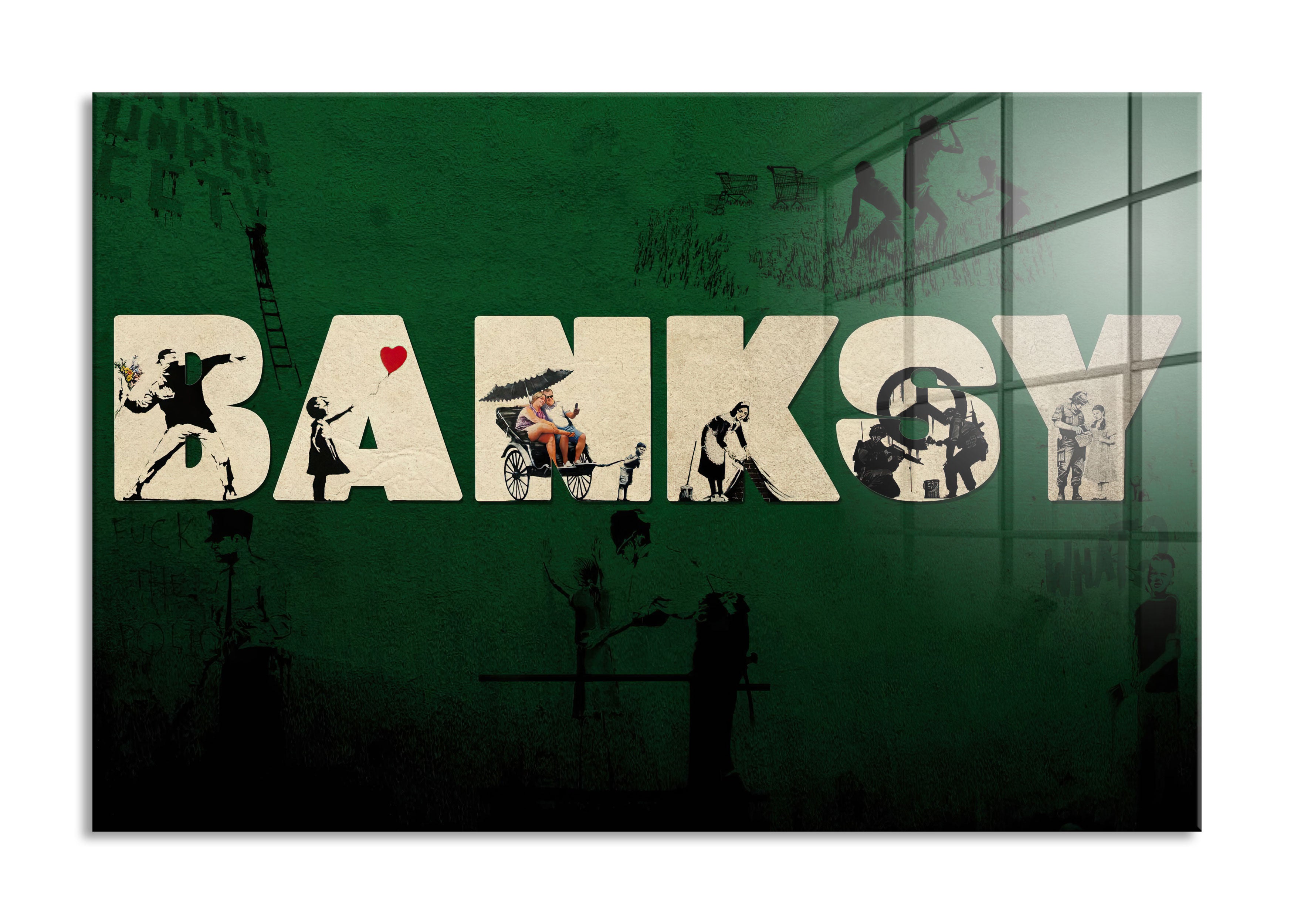 Banksy - Banksy, Glasbild