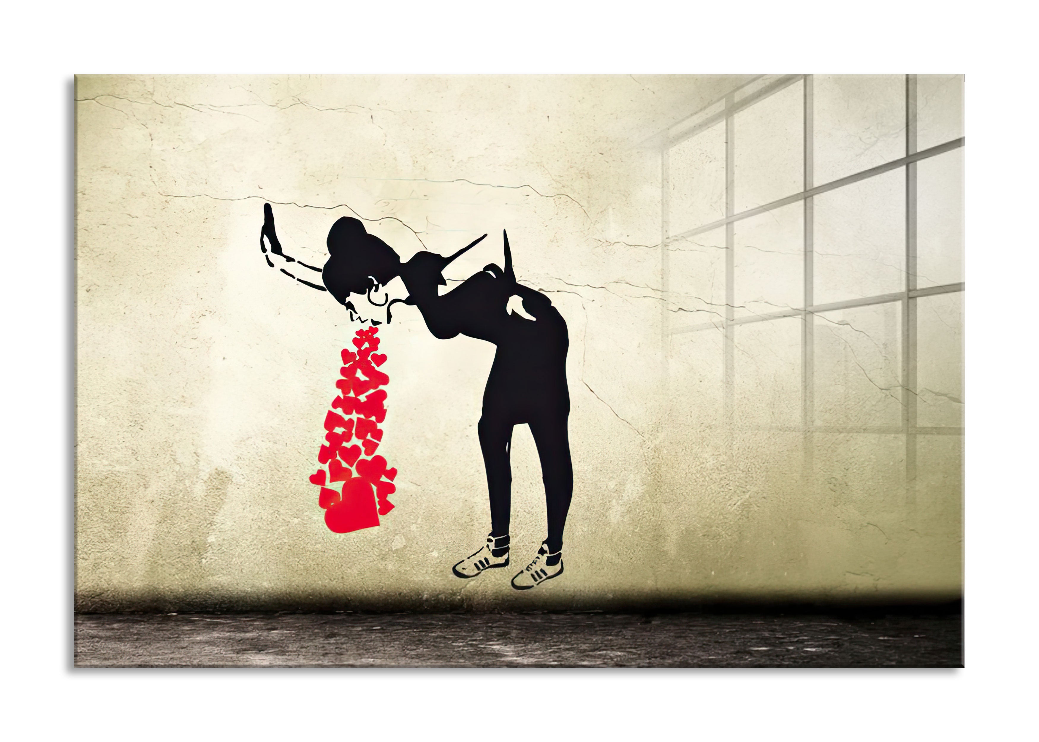 Banksy - Lovesick, Glasbild