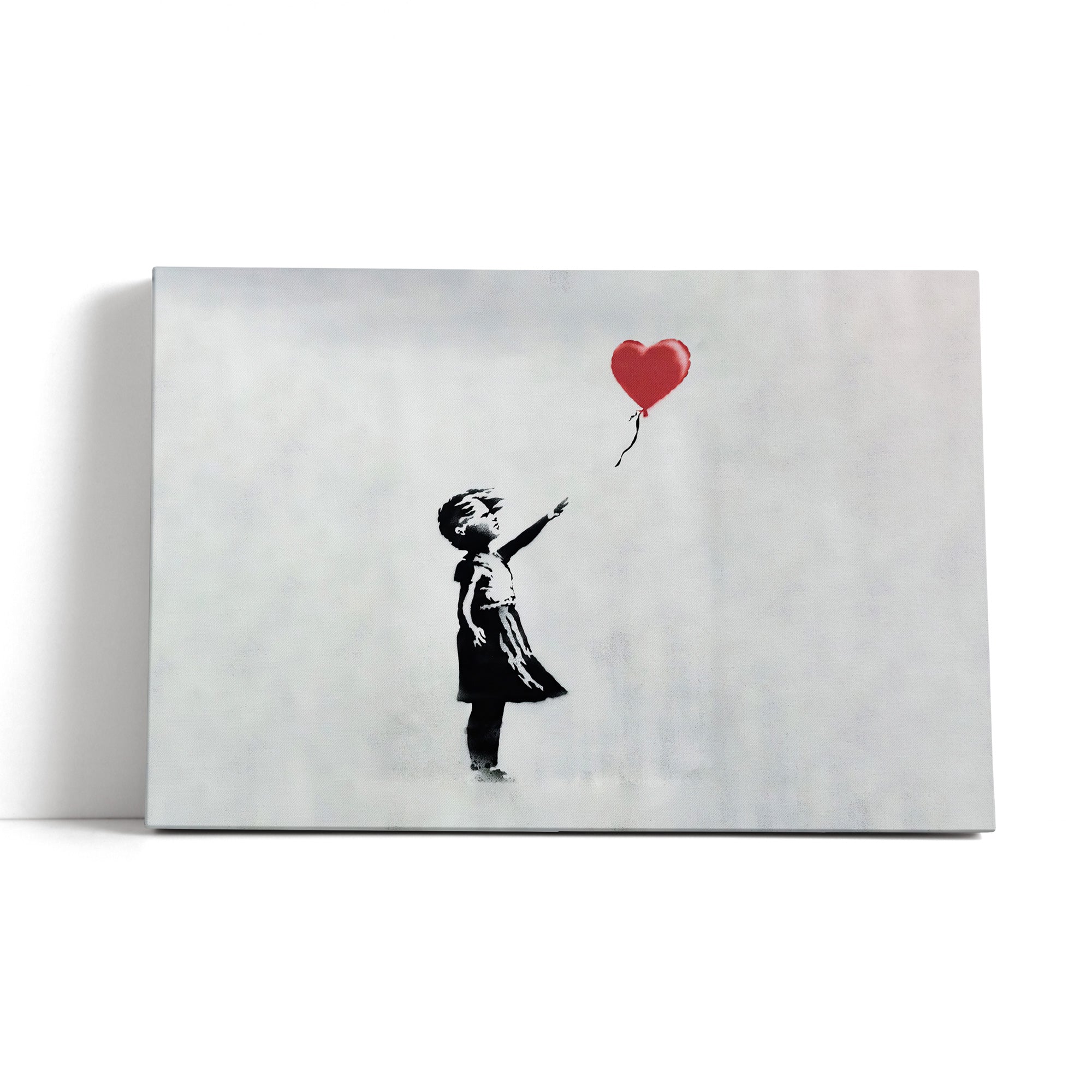 Banksy - Kind mit rotem Ballon , Leinwandbild