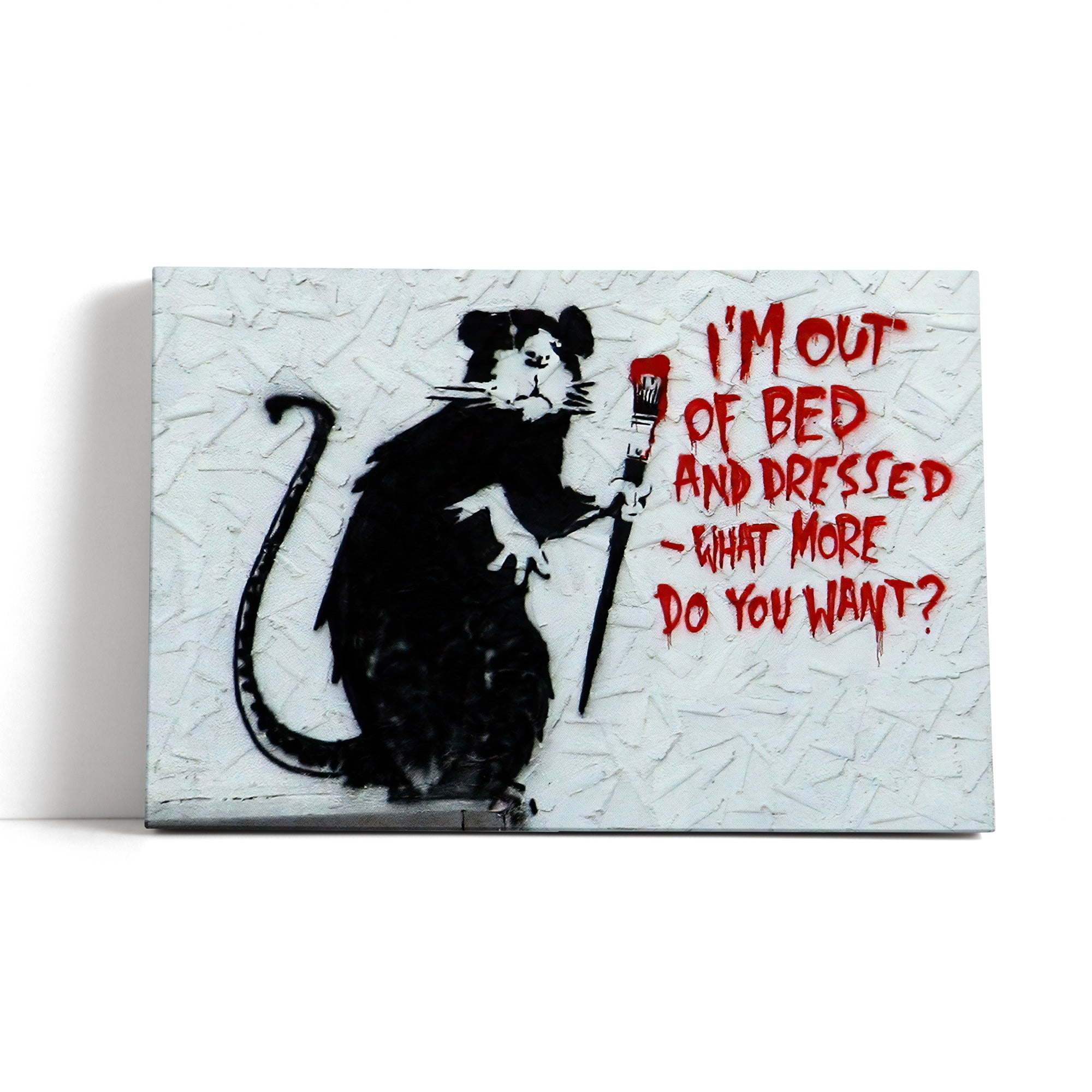 Banksy - Do you want Ratte, Leinwandbild