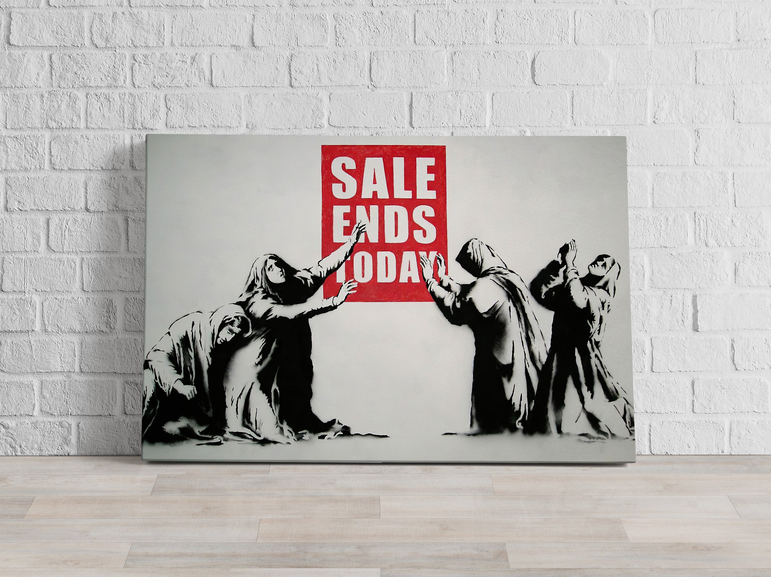 Banksy - Sale Ends Today, Leinwandbild