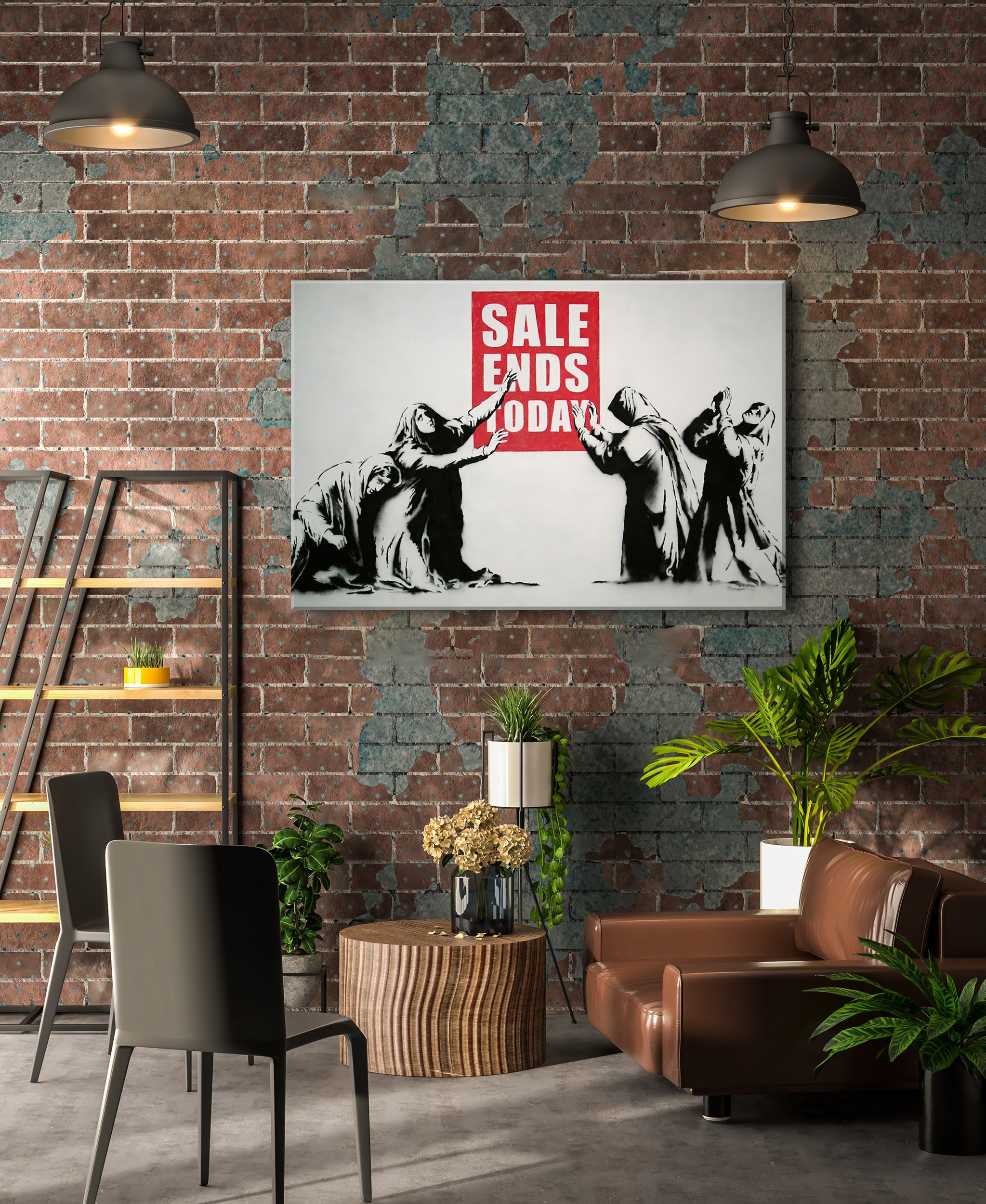 Banksy - Sale Ends Today, Leinwandbild