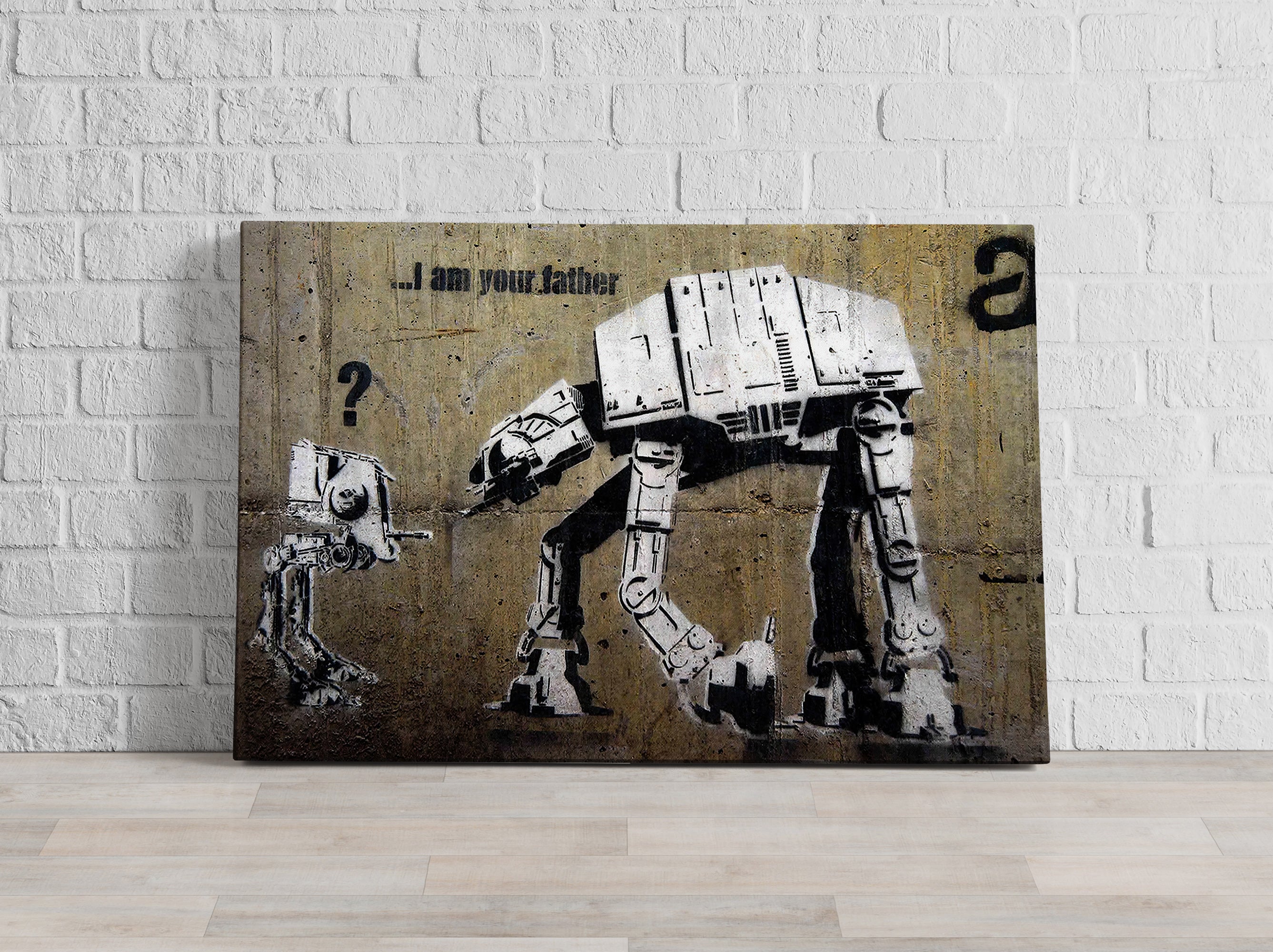 Banksy - I am your Father ?, Leinwandbild