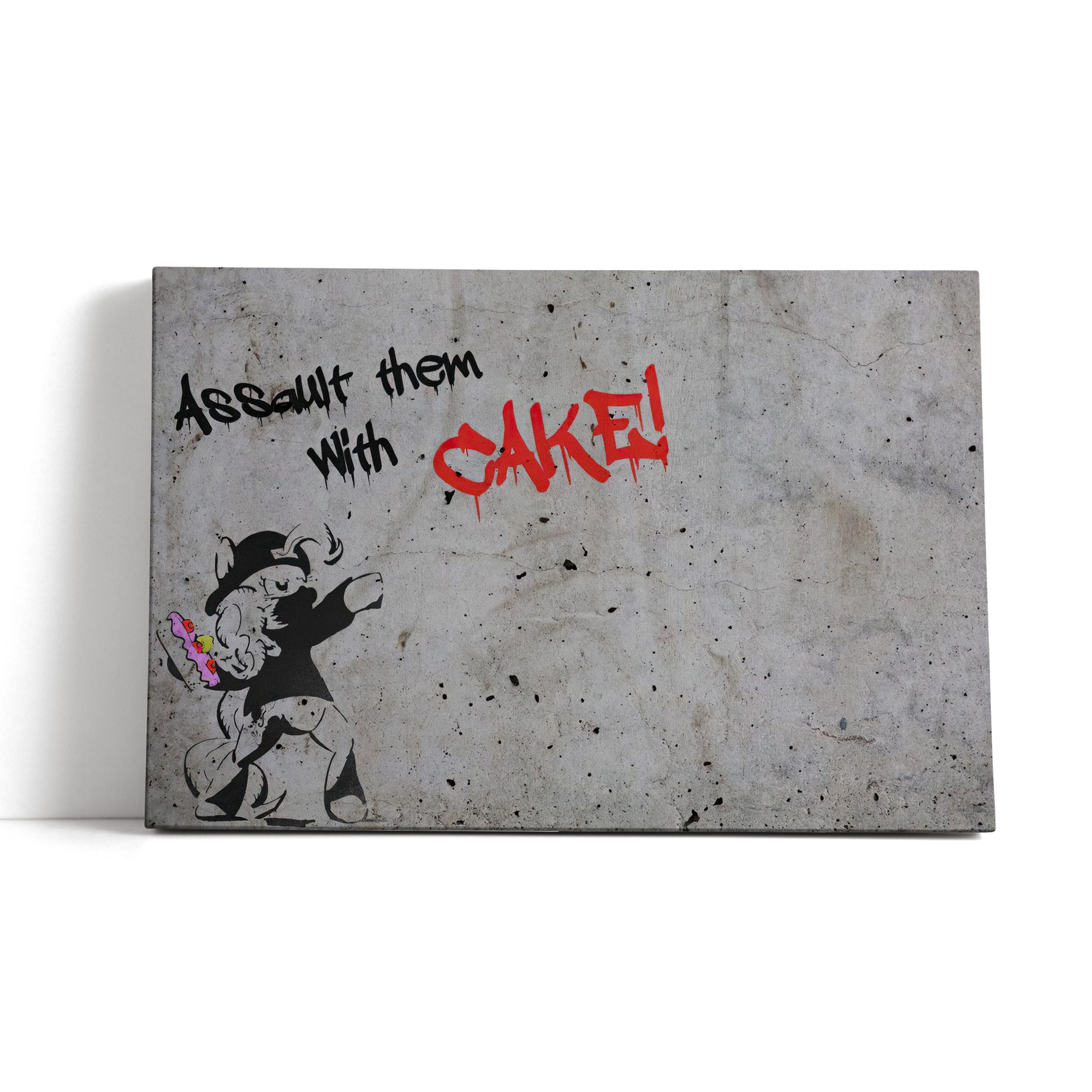 Banksy - Cake , Leinwandbild