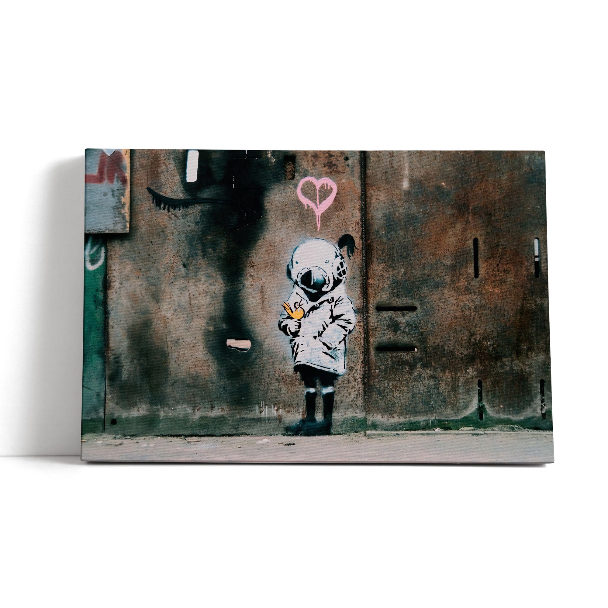 Banksy - Kind mit Anzug , Leinwandbild