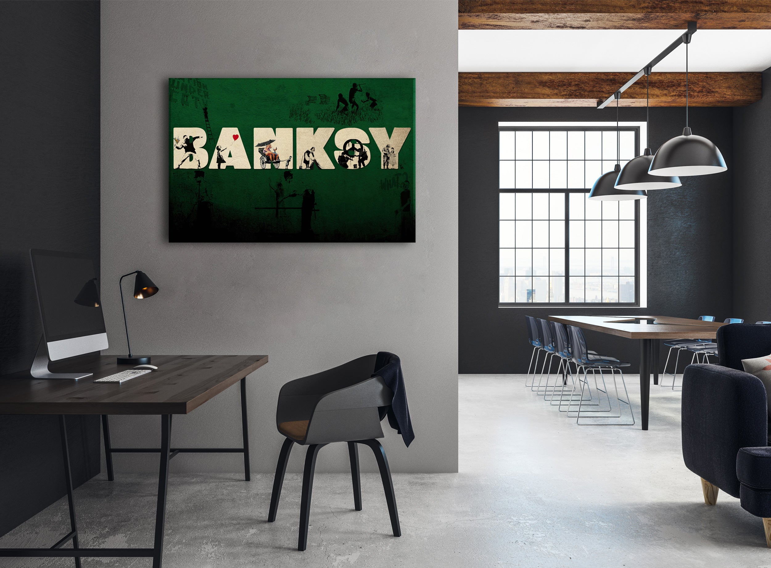 Banksy - Banksy, Leinwandbild