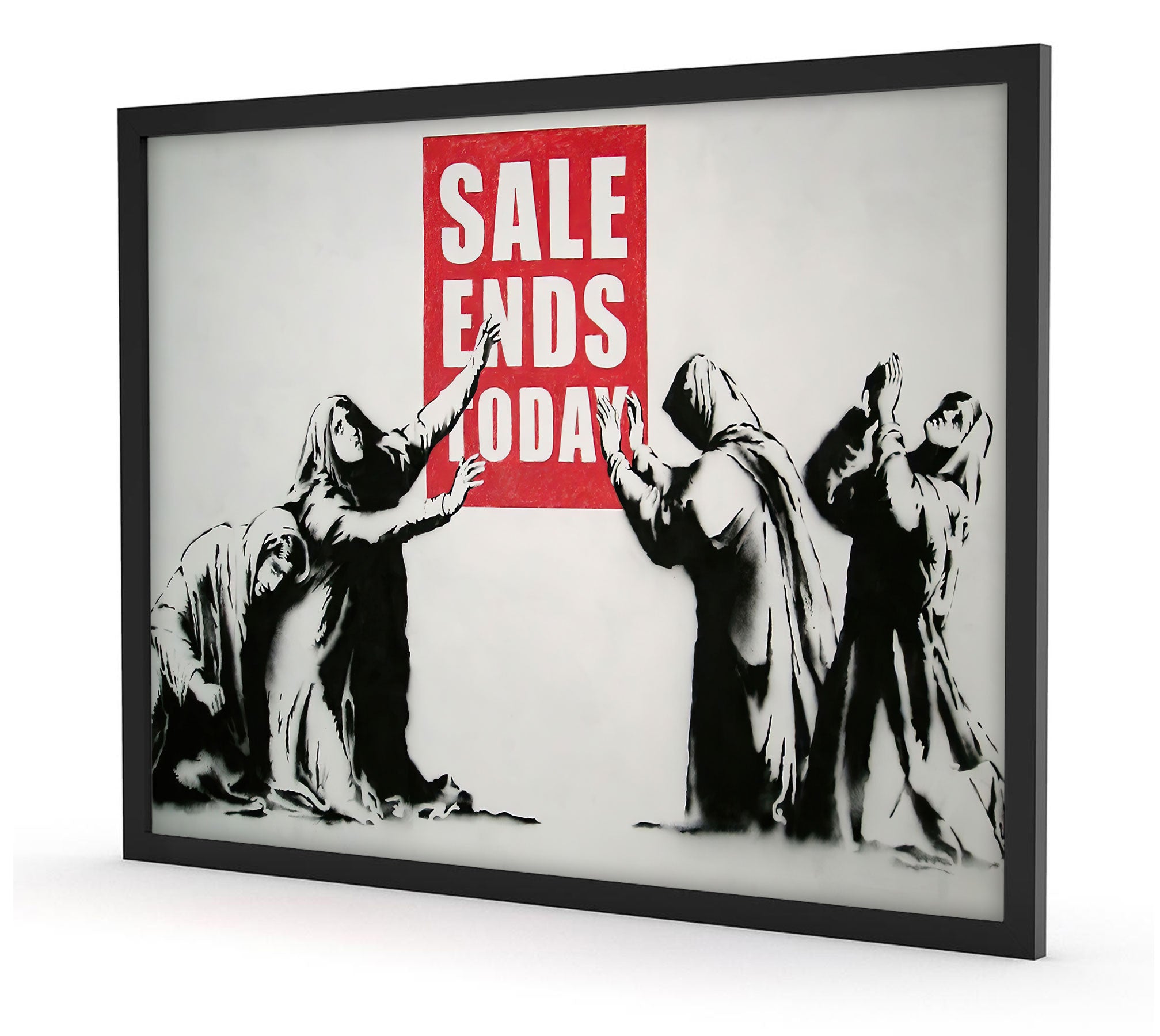 Banksy - Sale Ends Today, Poster im Rahmen