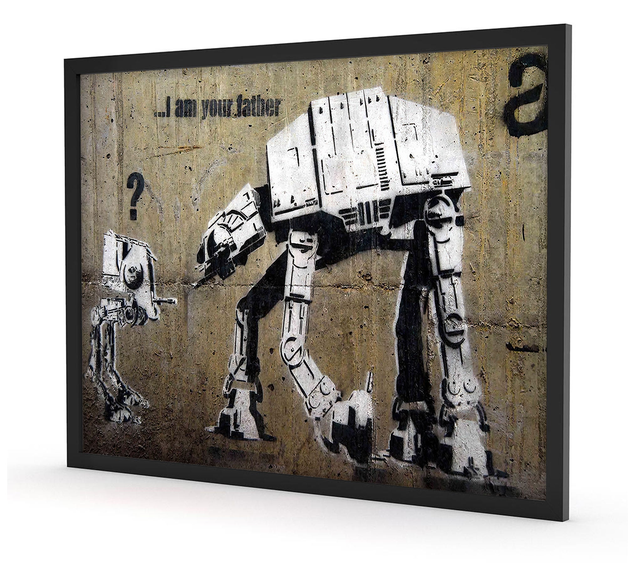 Banksy - I am your Father ?, Poster im Rahmen