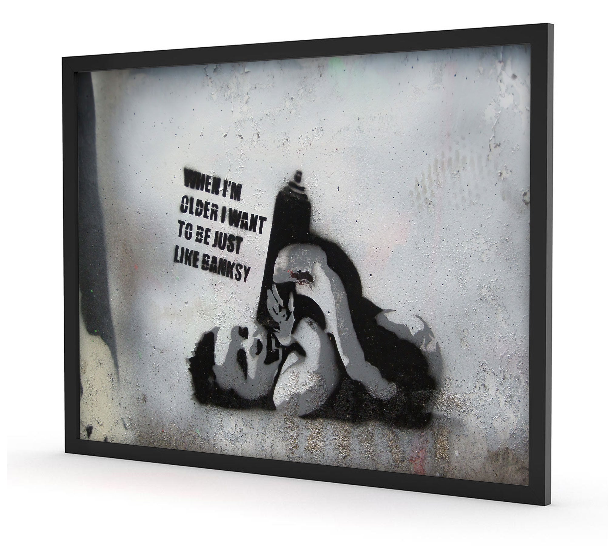 Banksy - Like Banksy, Poster im Rahmen