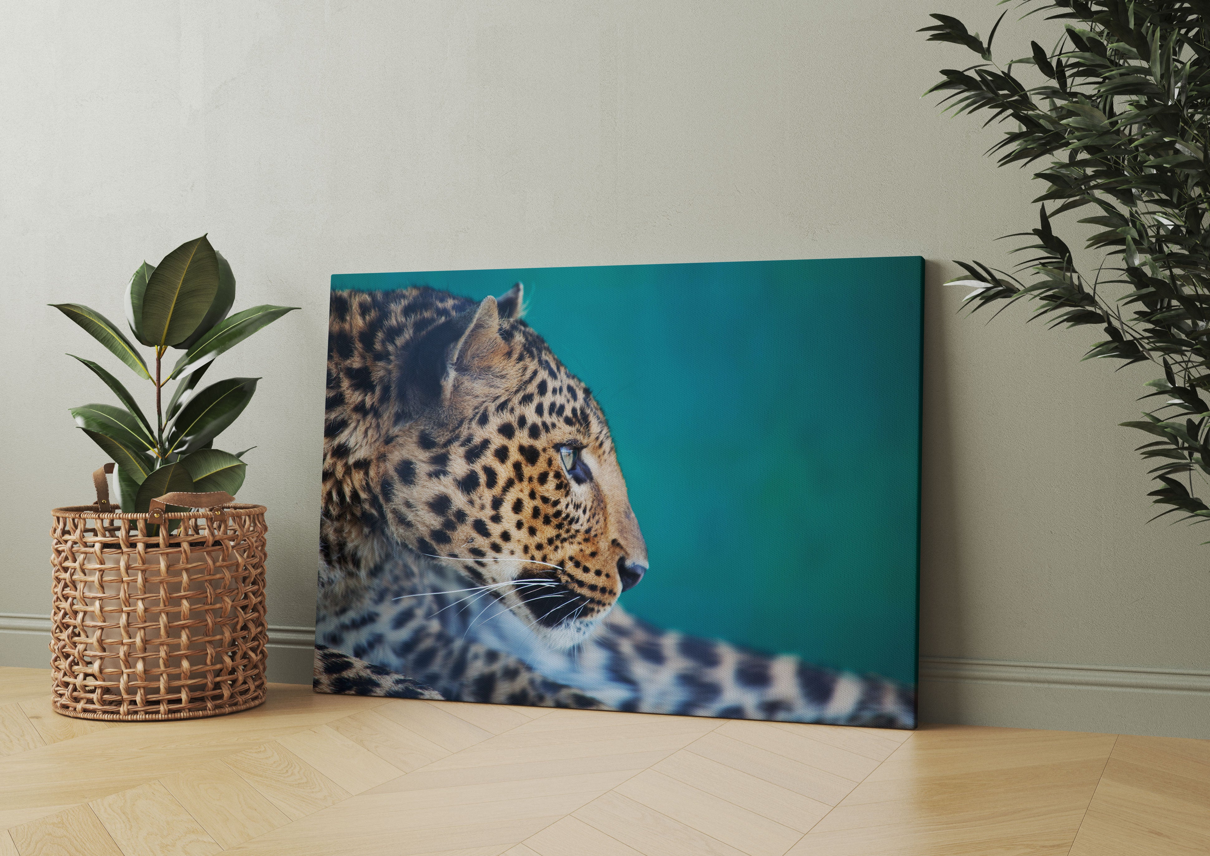 Wachsamer Gepard Leinwandbild Wohnzimmer