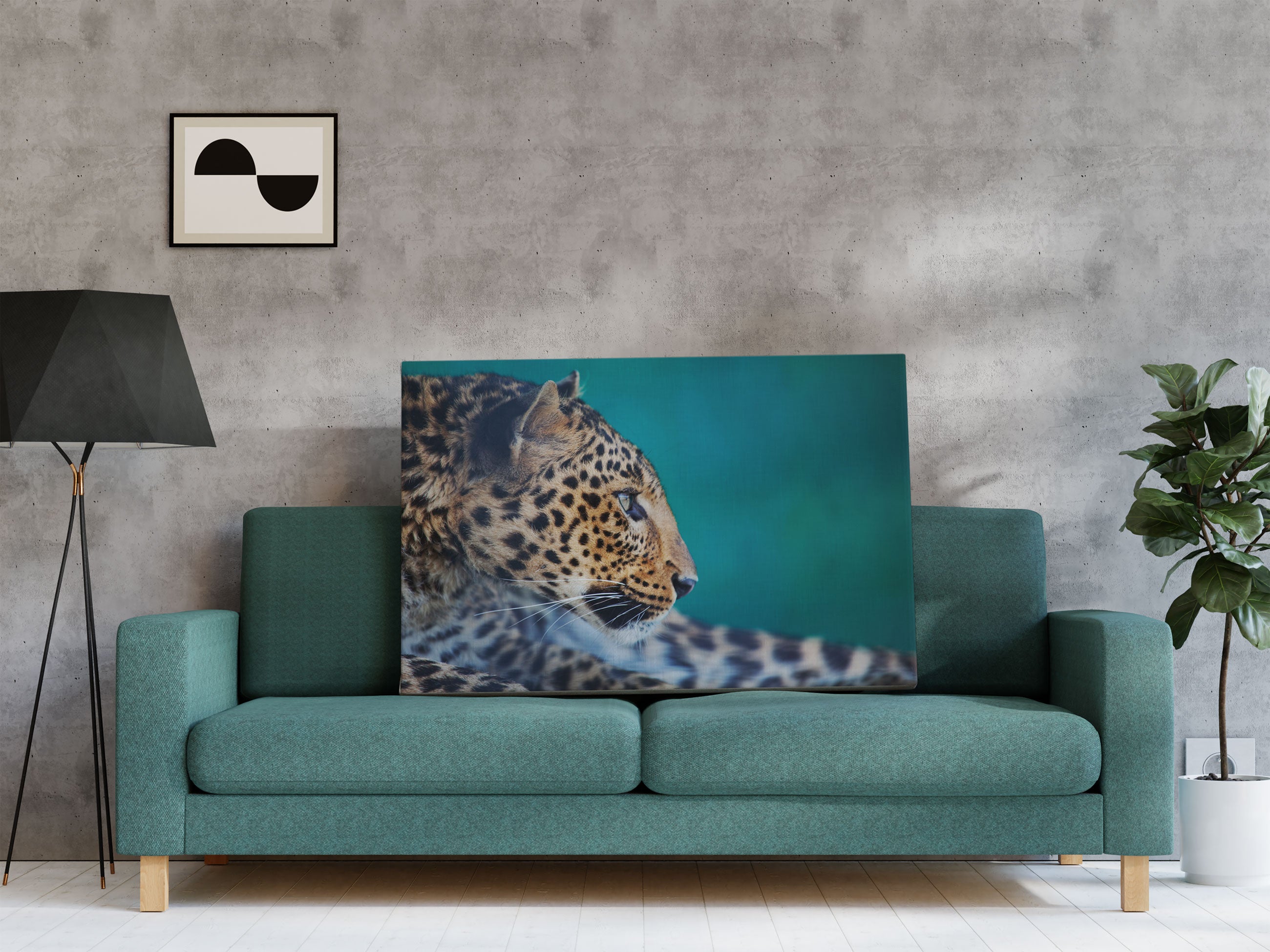 Wachsamer Gepard Leinwandbild Regal