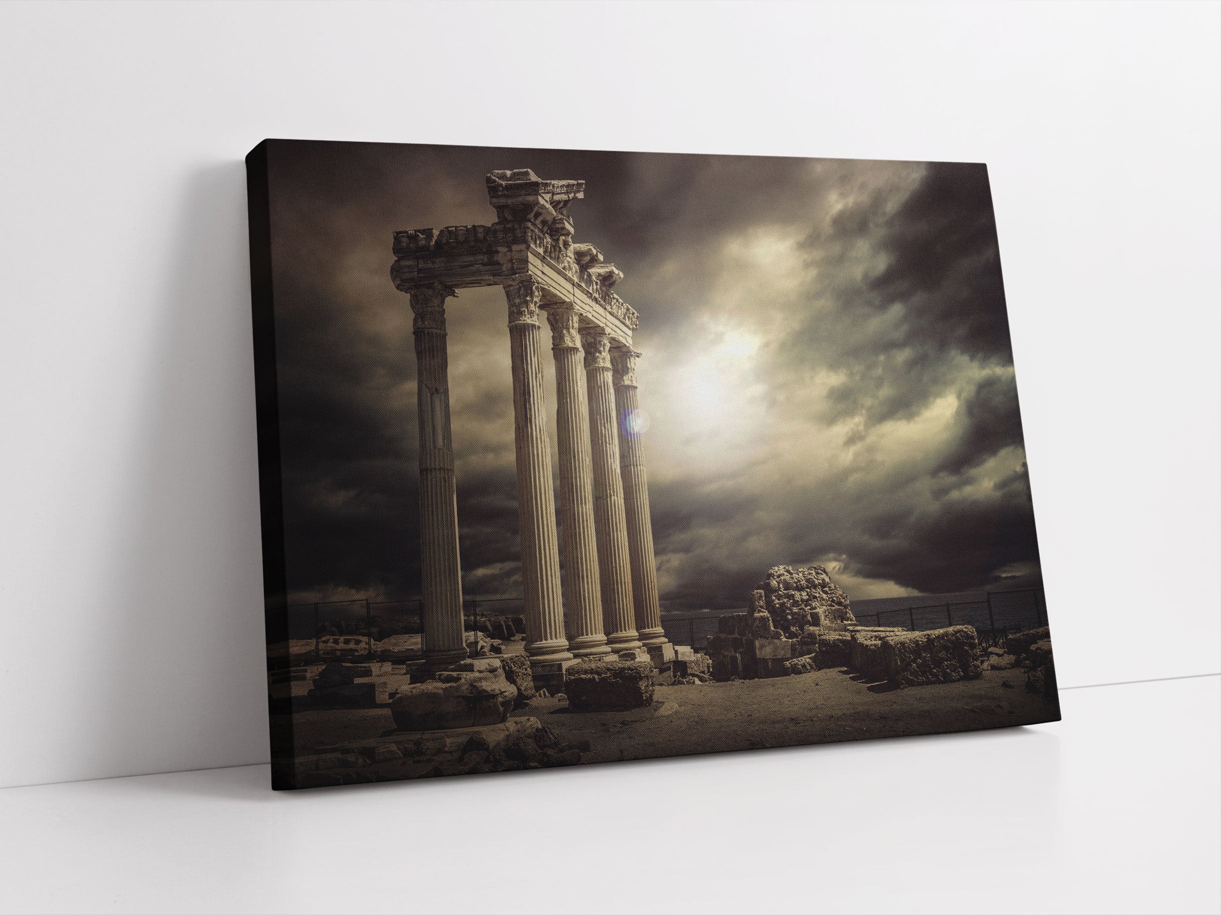 Apollon Tempel Ruine in Side Leinwandbild Studio