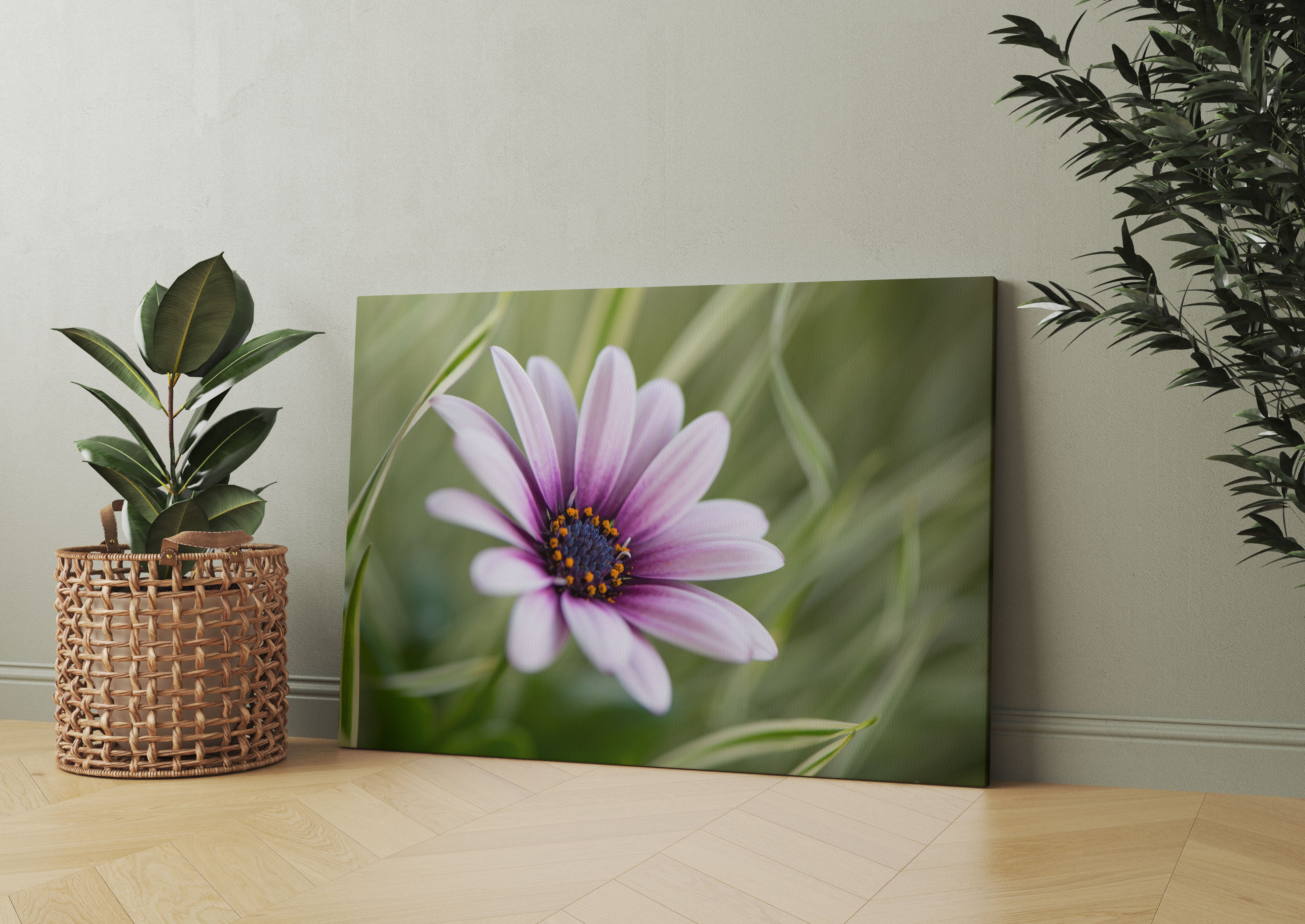 Blume in der Natur Leinwandbild Wohnzimmer