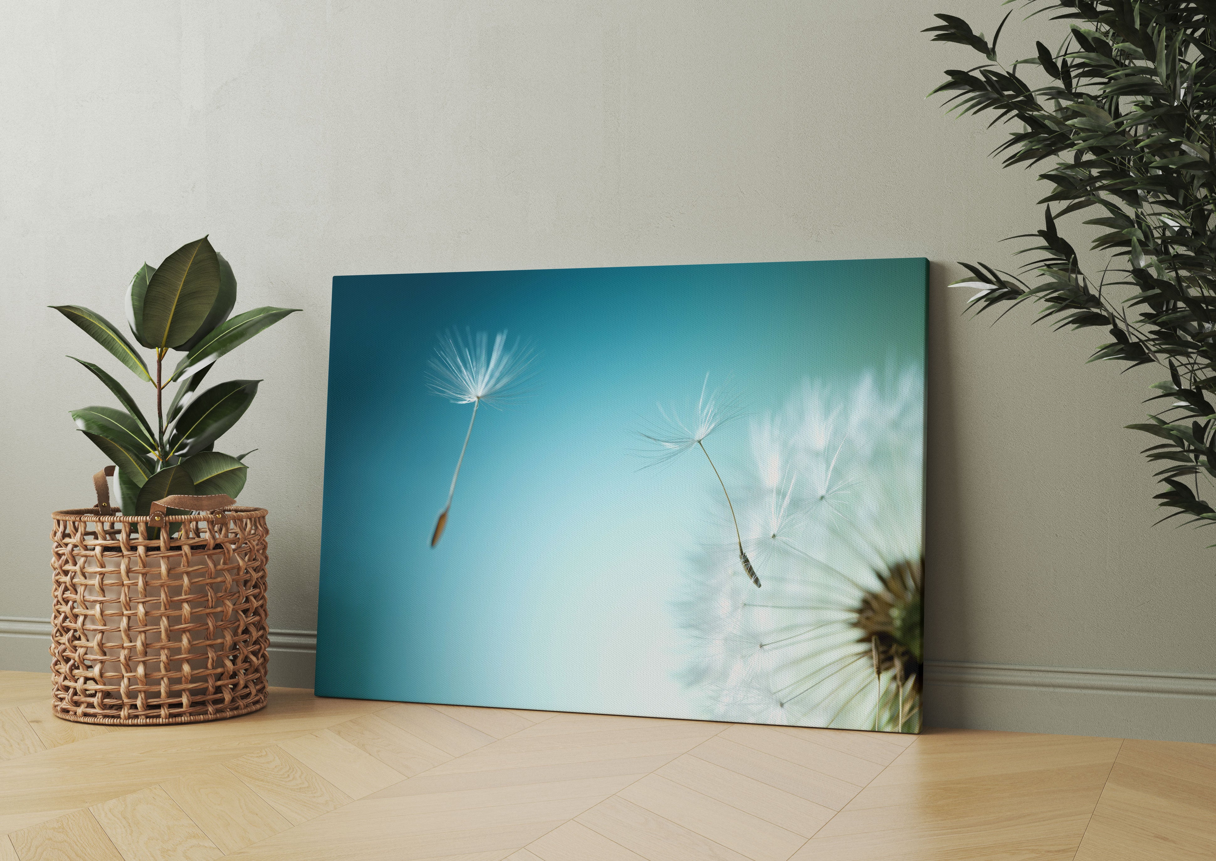 Löwenzahn Pusteblume Leinwandbild Wohnzimmer