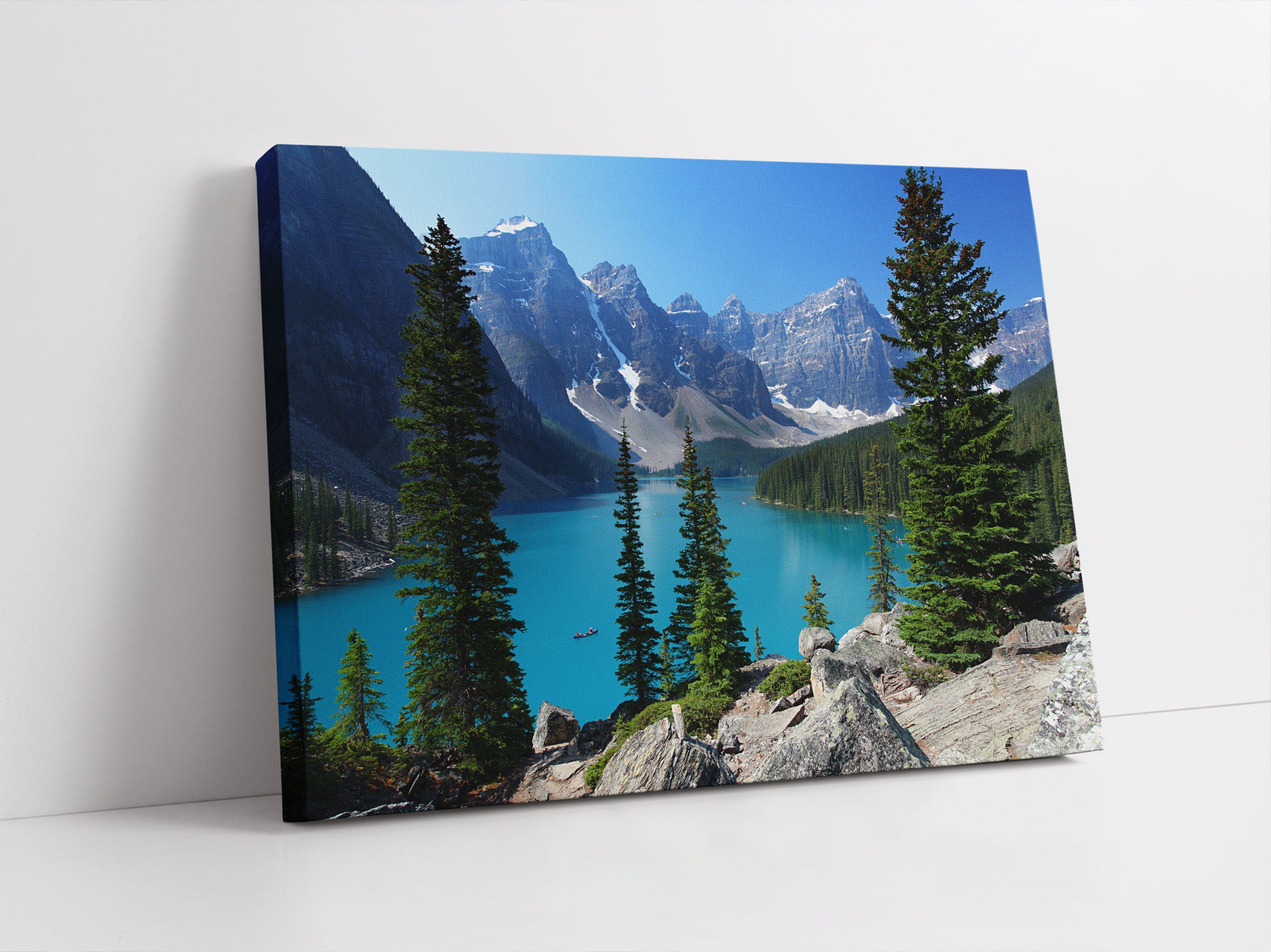 Moraine Lake kanadische Berge Leinwandbild Studio