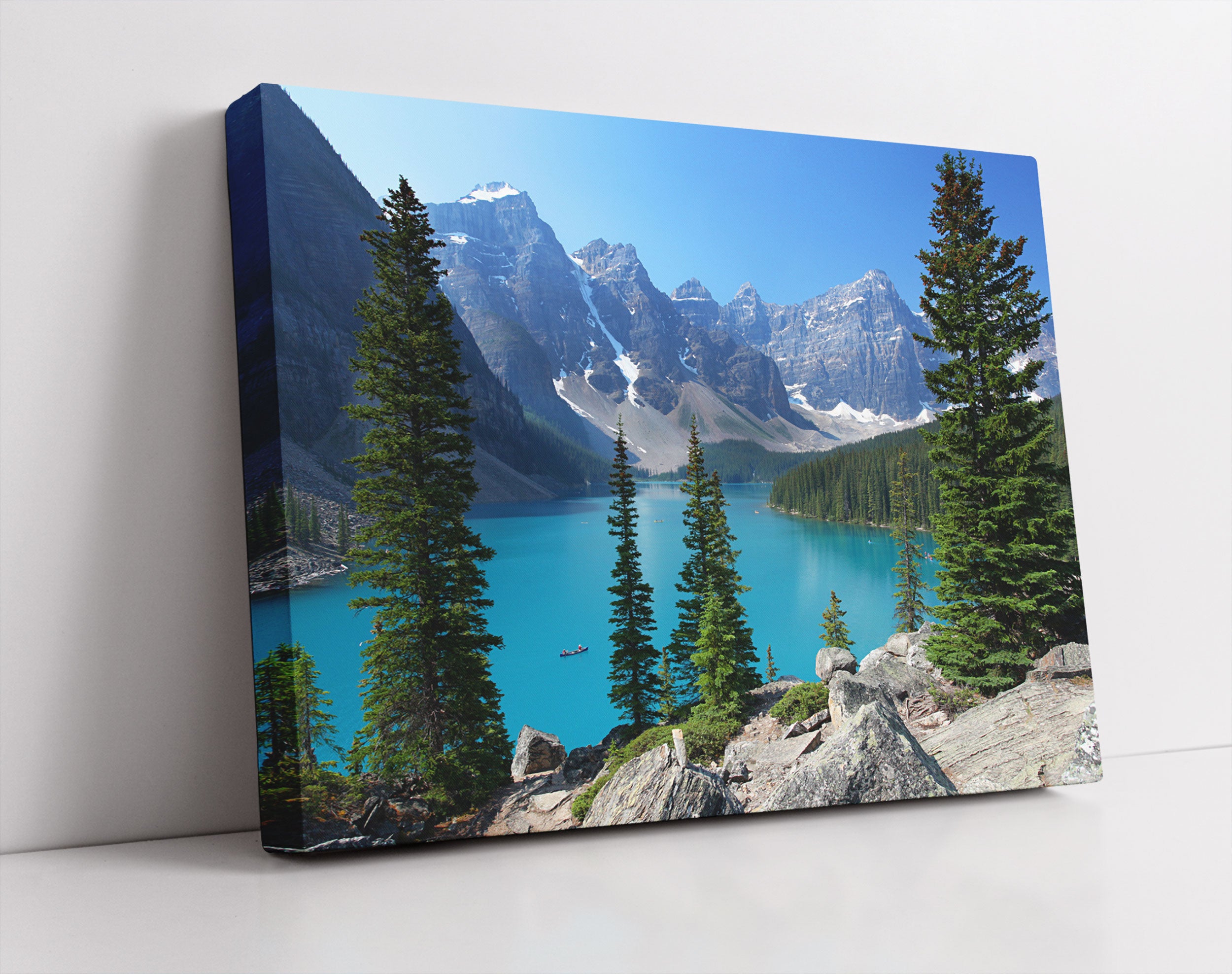 Moraine Lake kanadische Berge - Leinwandbild