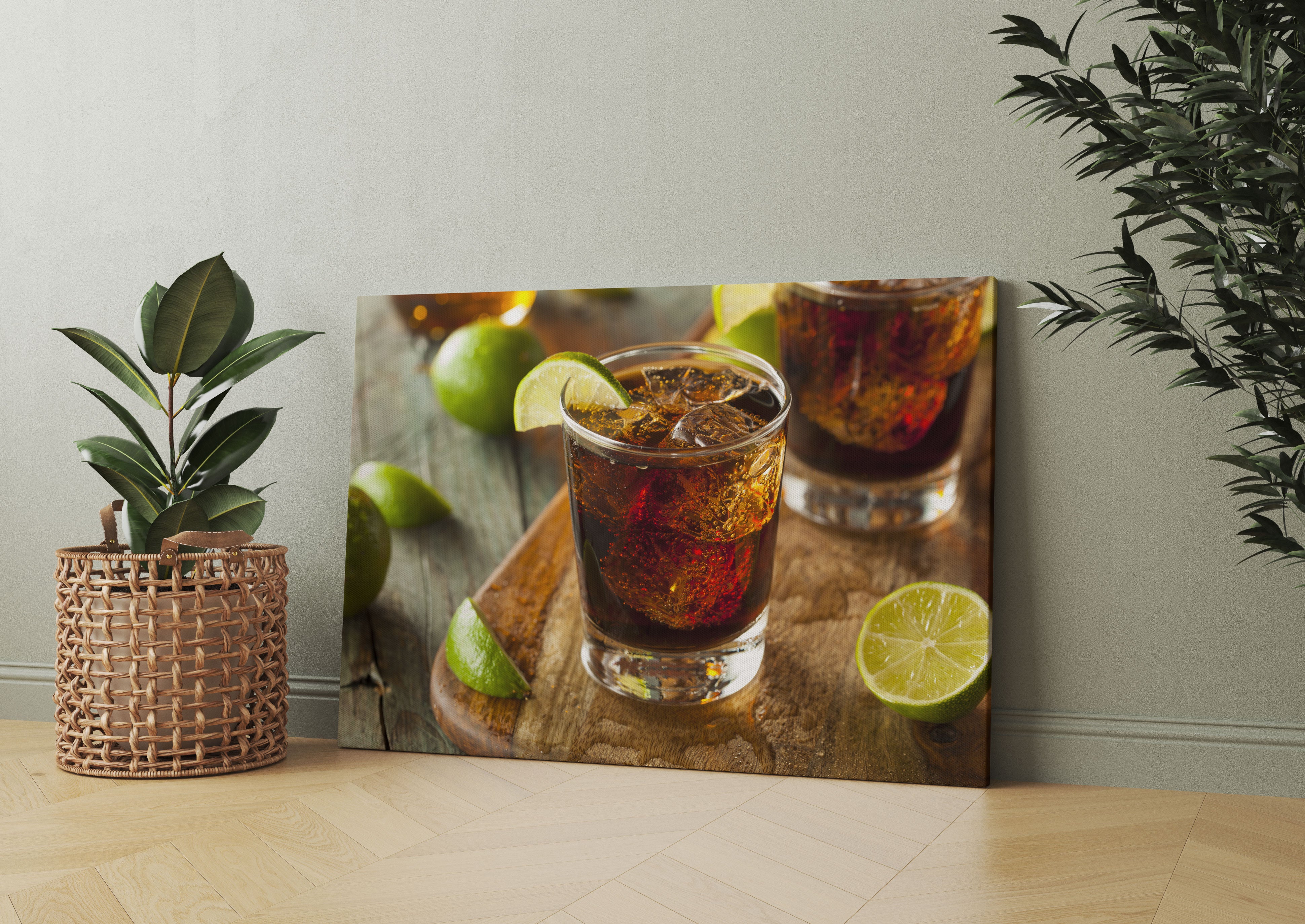 Erfrischender Cuba Libre Leinwandbild Wohnzimmer