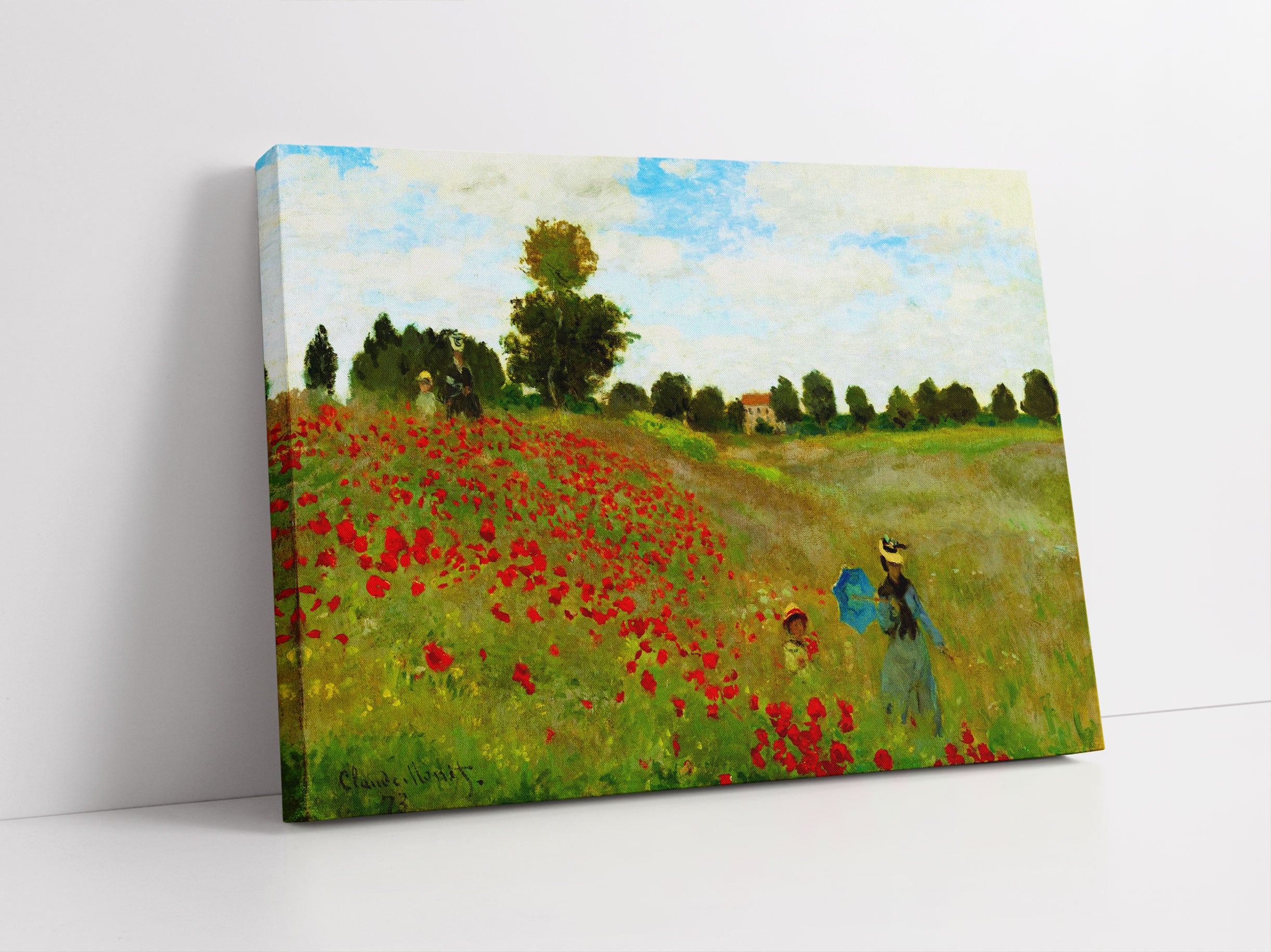 Claude Monet - Die vier Pappeln Leinwandbild Studio