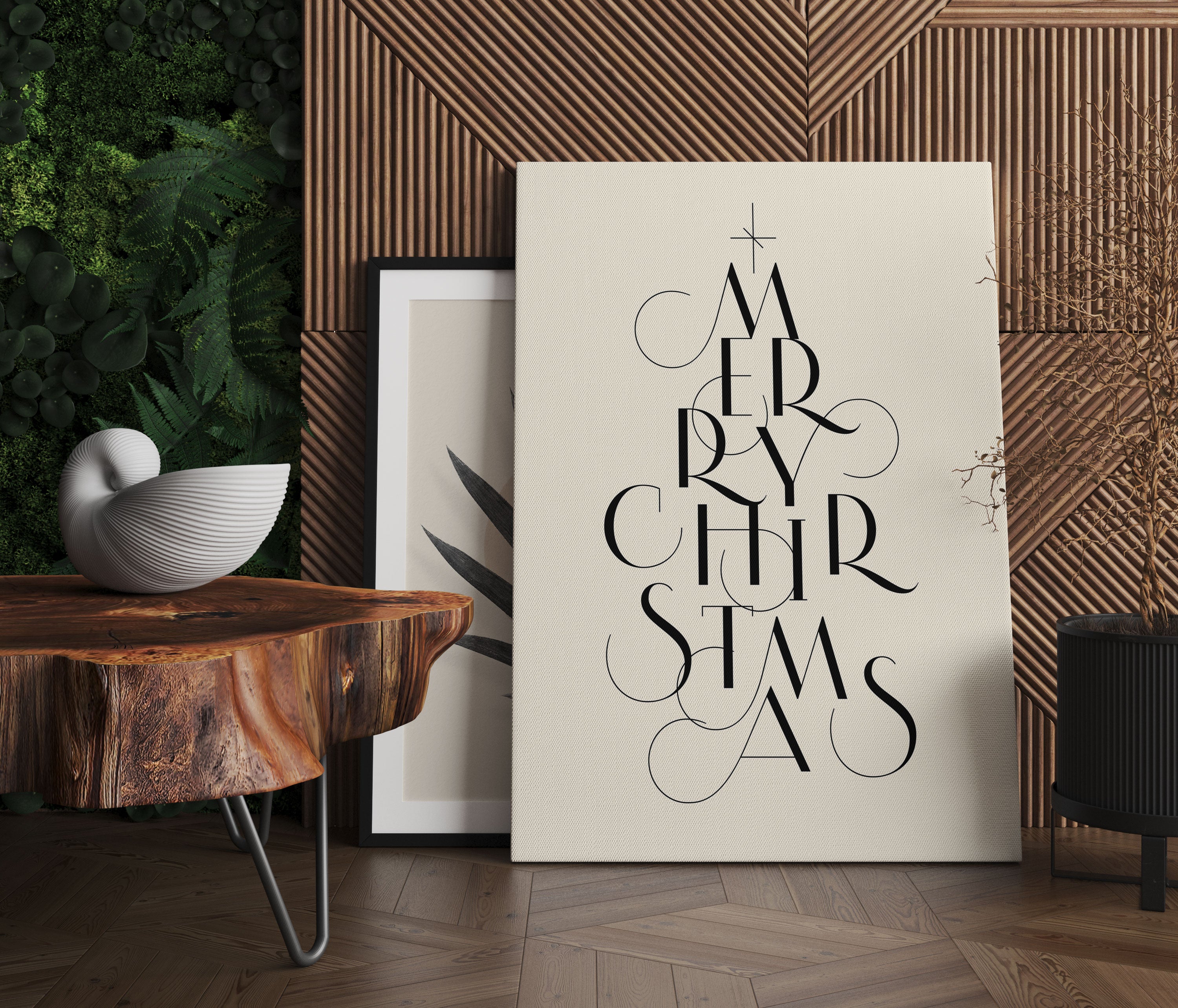 Weihnachts Collection  - Schriftzug I, Leinwandbild