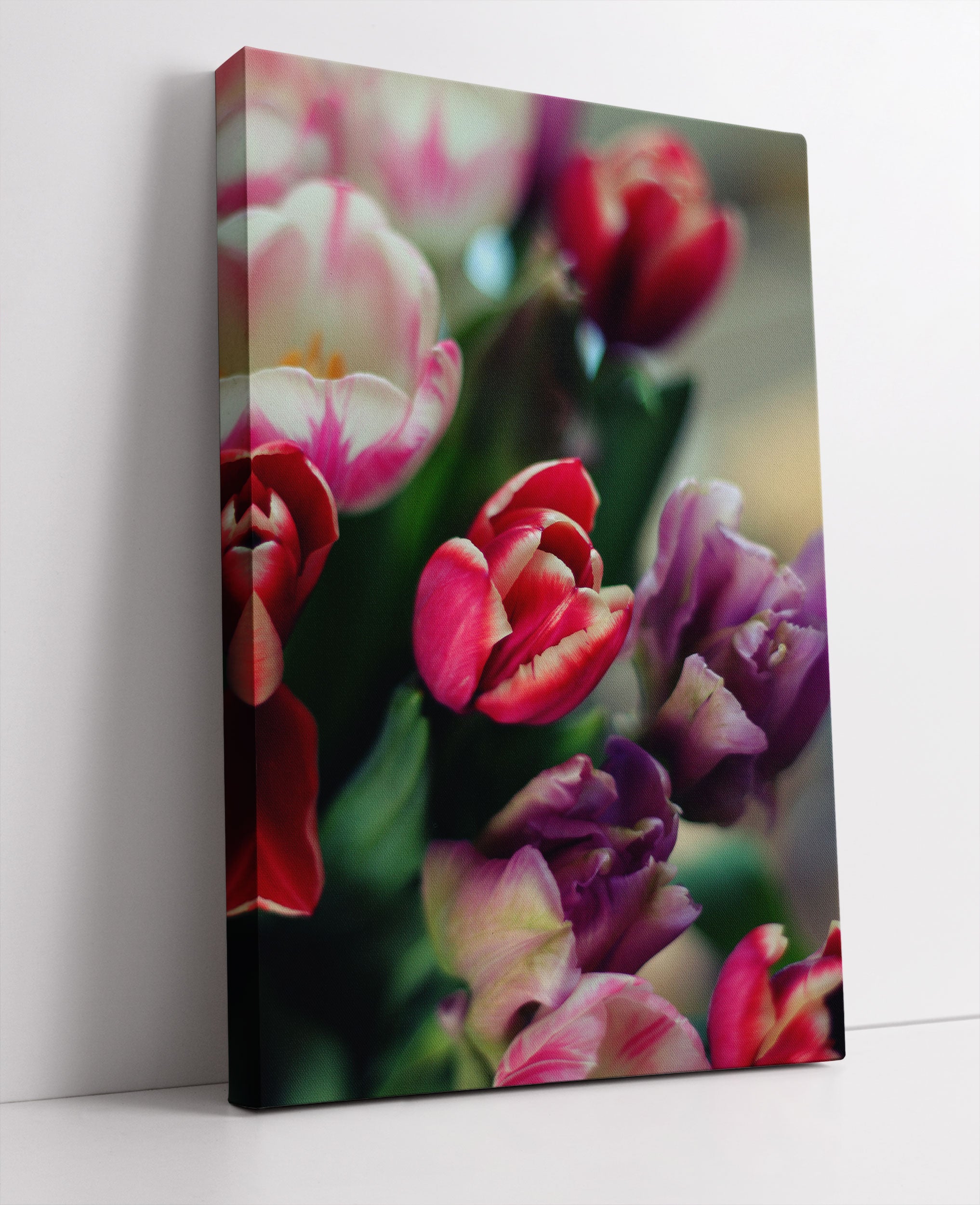 Wunderbarer Tulpenstrauß Leinwandbild Studio