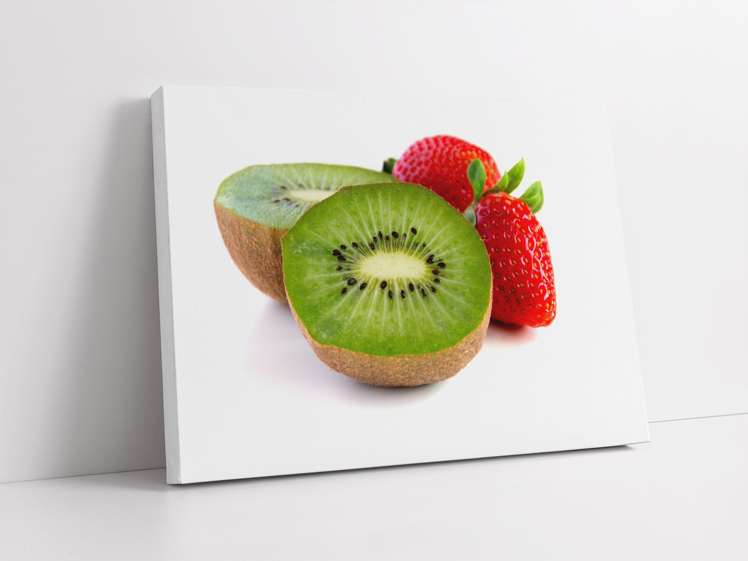 Kiwi und Erdbeeren Leinwandbild Studio