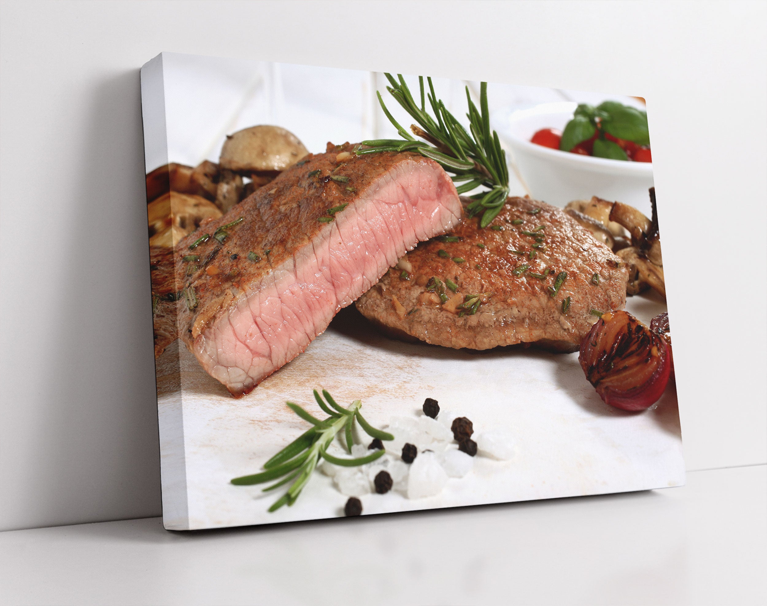 Saftiges Steak Medium - Leinwandbild