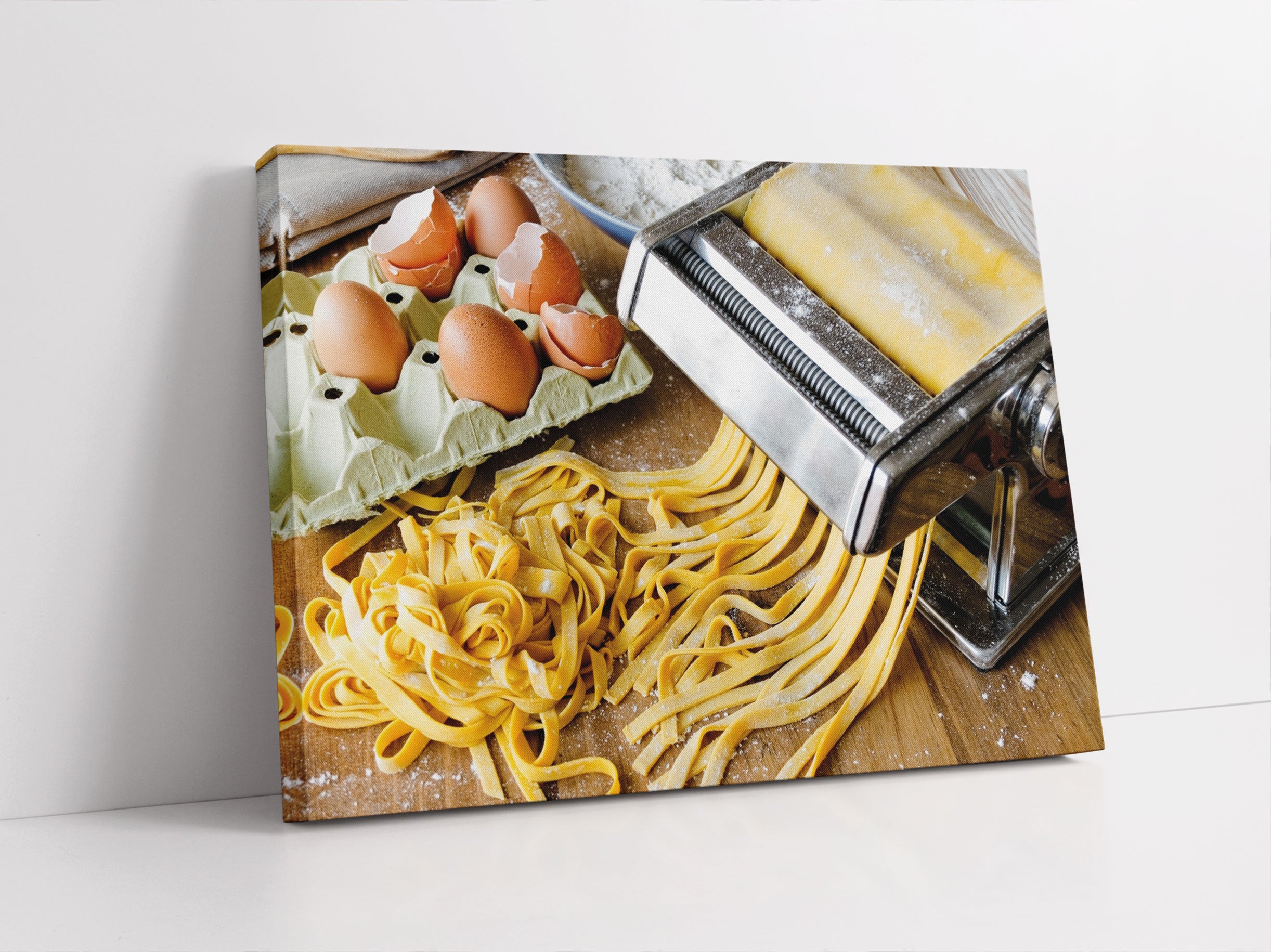 Nudelmaschine Pasta Italia Leinwandbild Studio