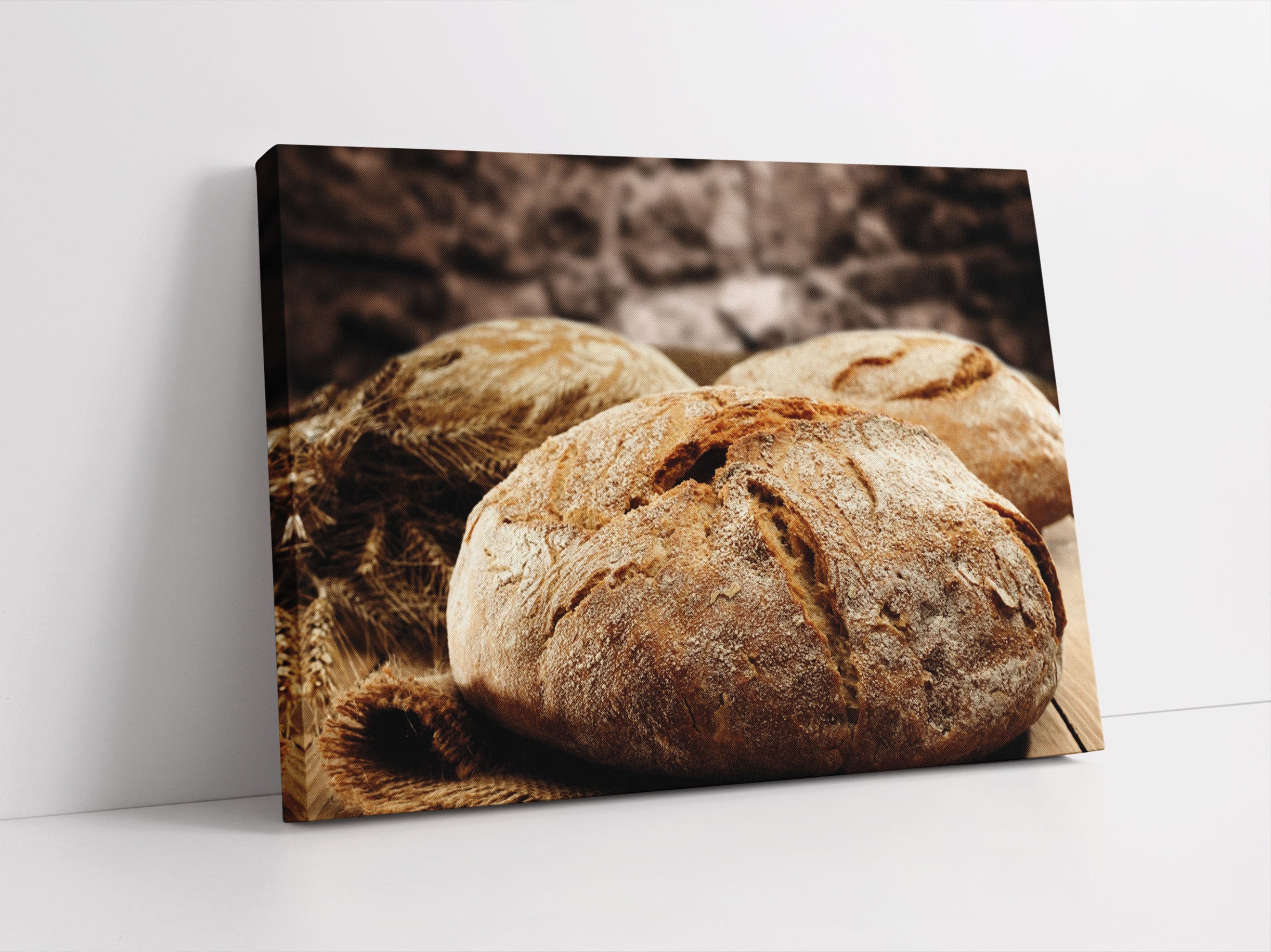 Frisch gebackenes Brot Leinwandbild Studio