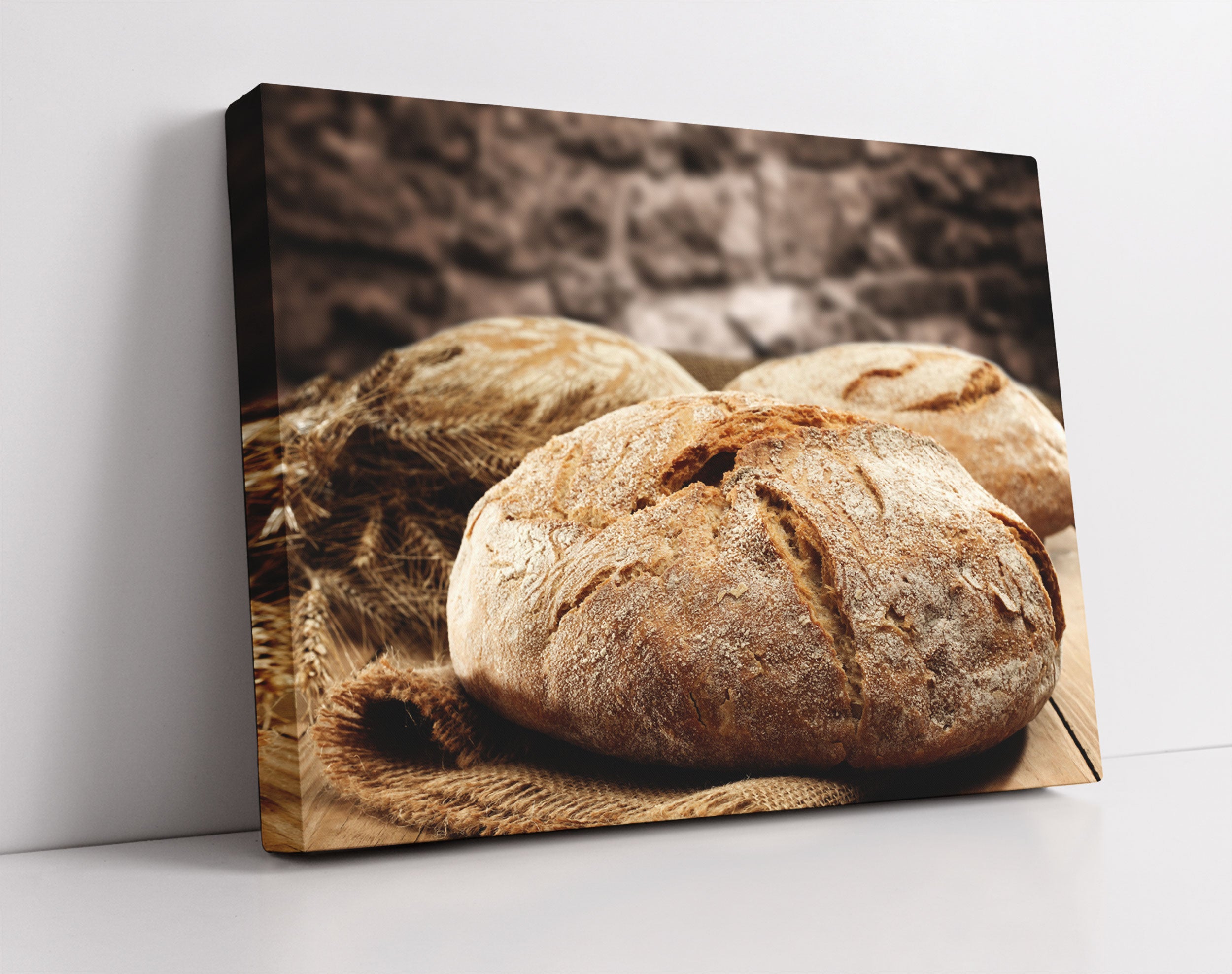 Frisch gebackenes Brot - Leinwandbild