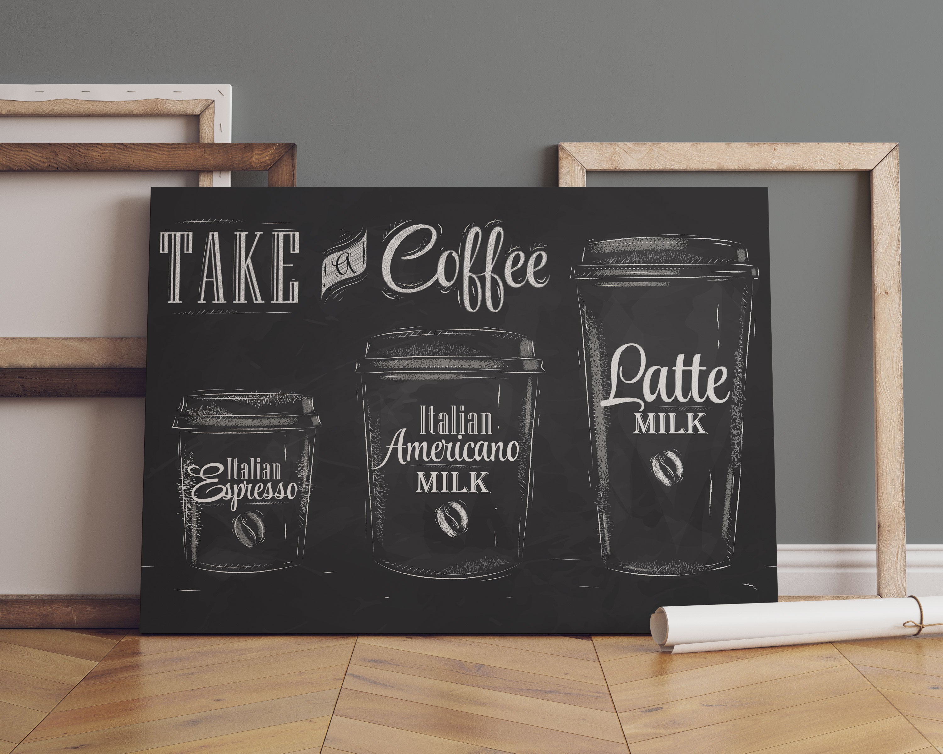 Take a Coffee Kaffee Speziale Leinwandbild Sofa