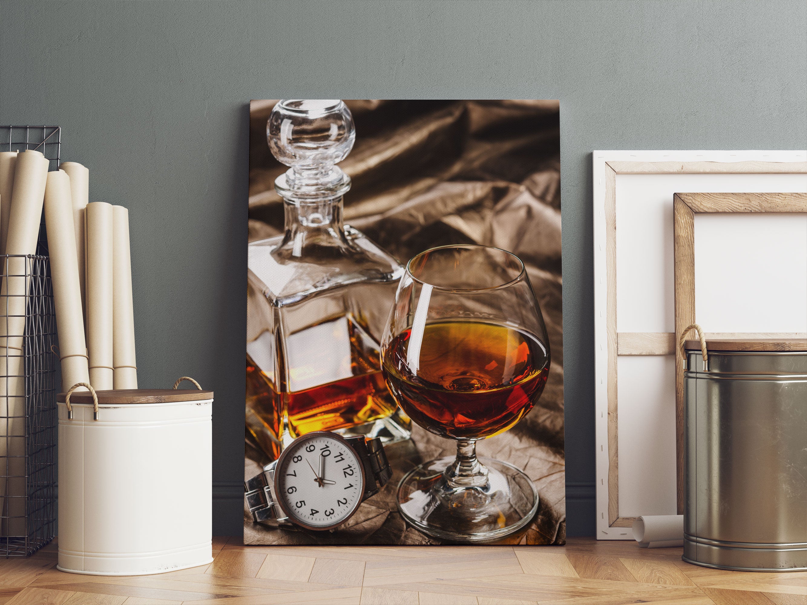 Man Things Whiskey Leinwandbild Sofa