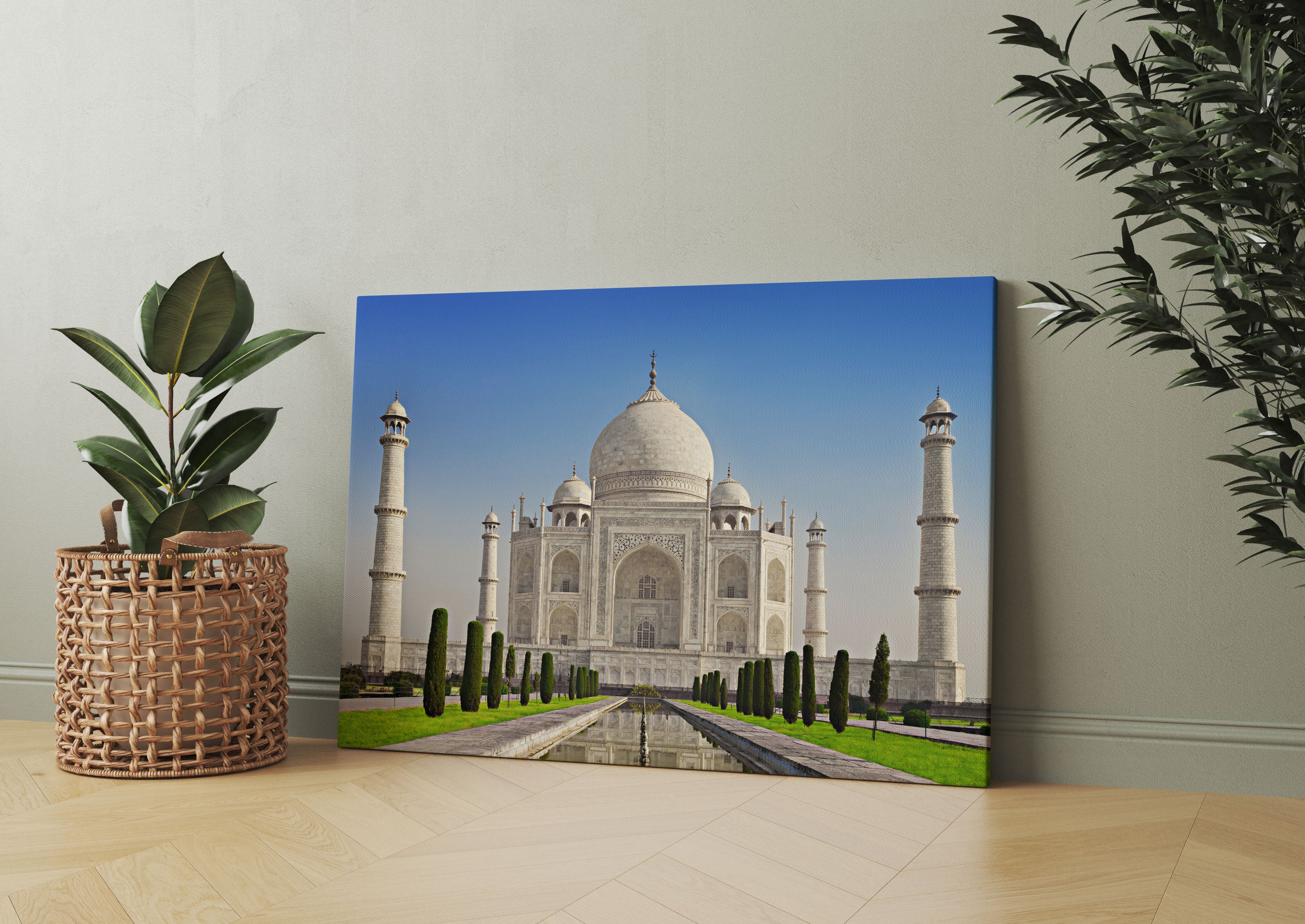 Gewaltiger Taj Mahal Leinwandbild Wohnzimmer