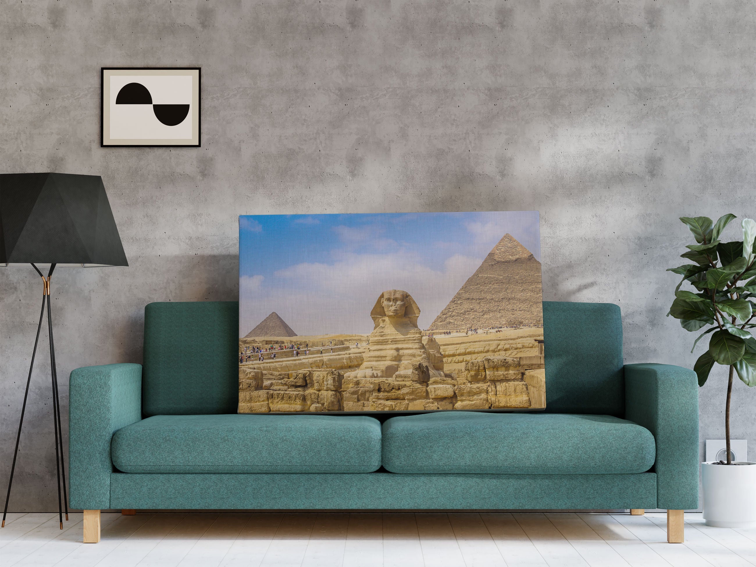 Große Sphinx von Gizeh Leinwandbild Regal