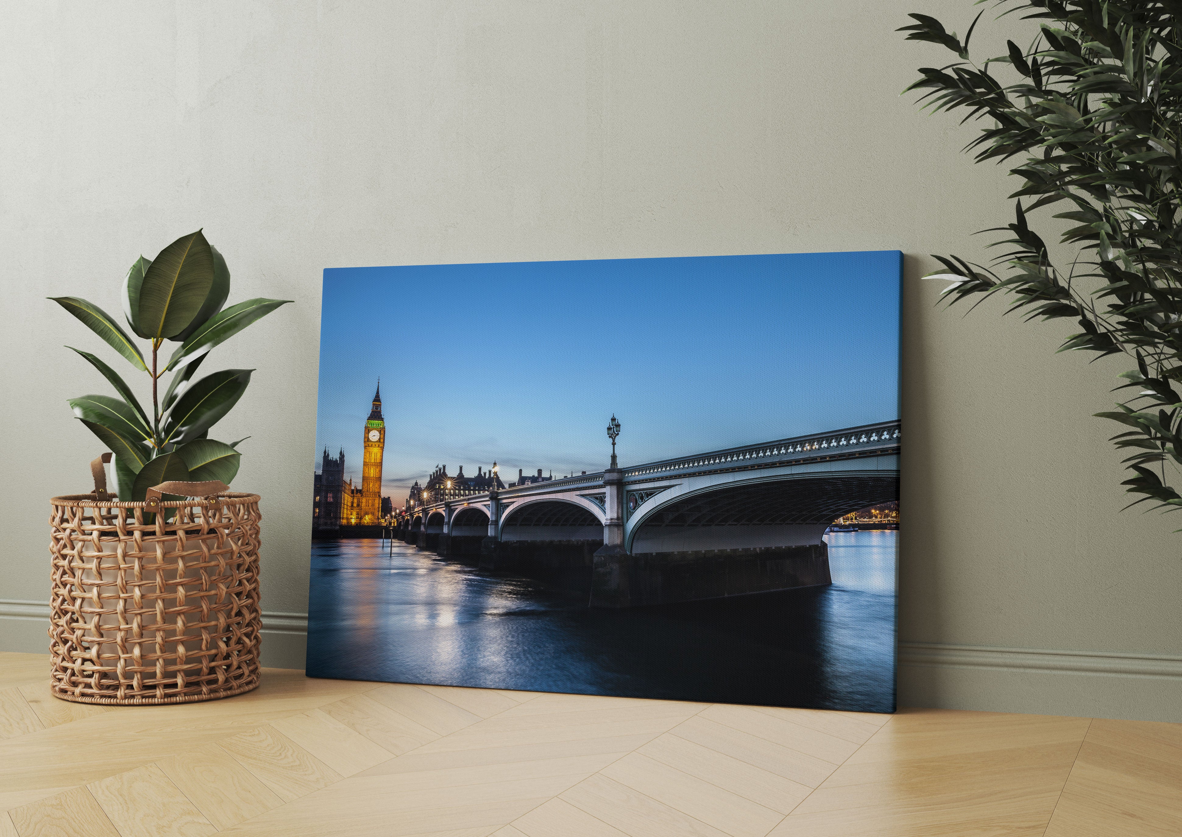 Westminster Bridge Big Ben Leinwandbild Wohnzimmer